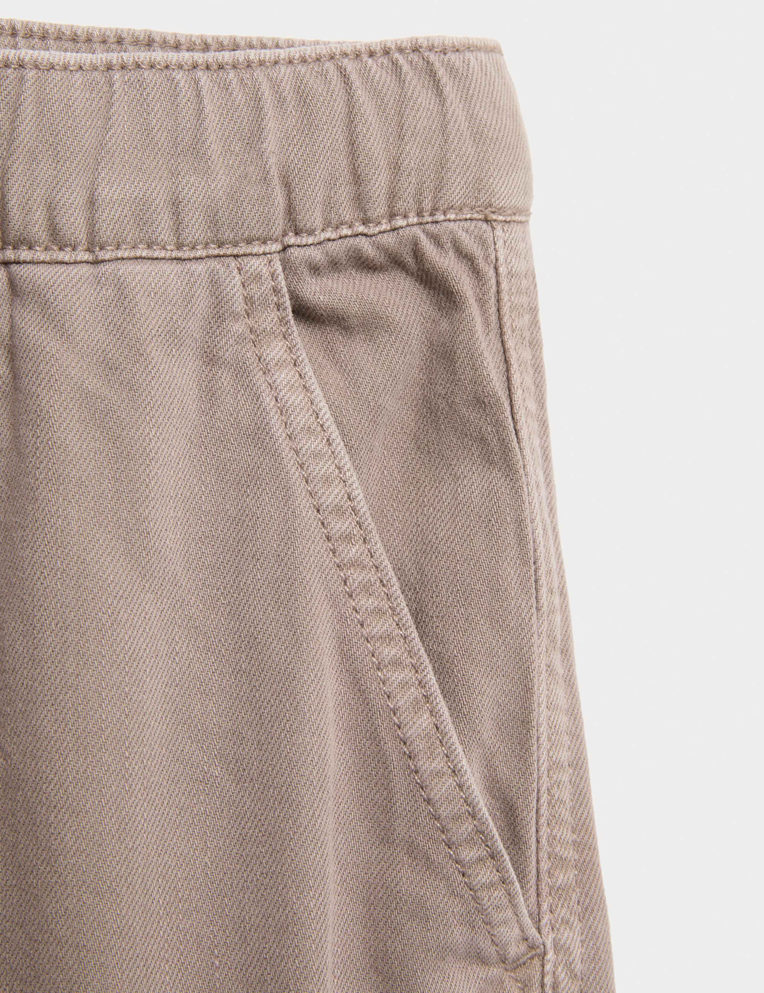 Pure Cotton Woven Cargo Trousers (6-16 Yrs) 3 of 4