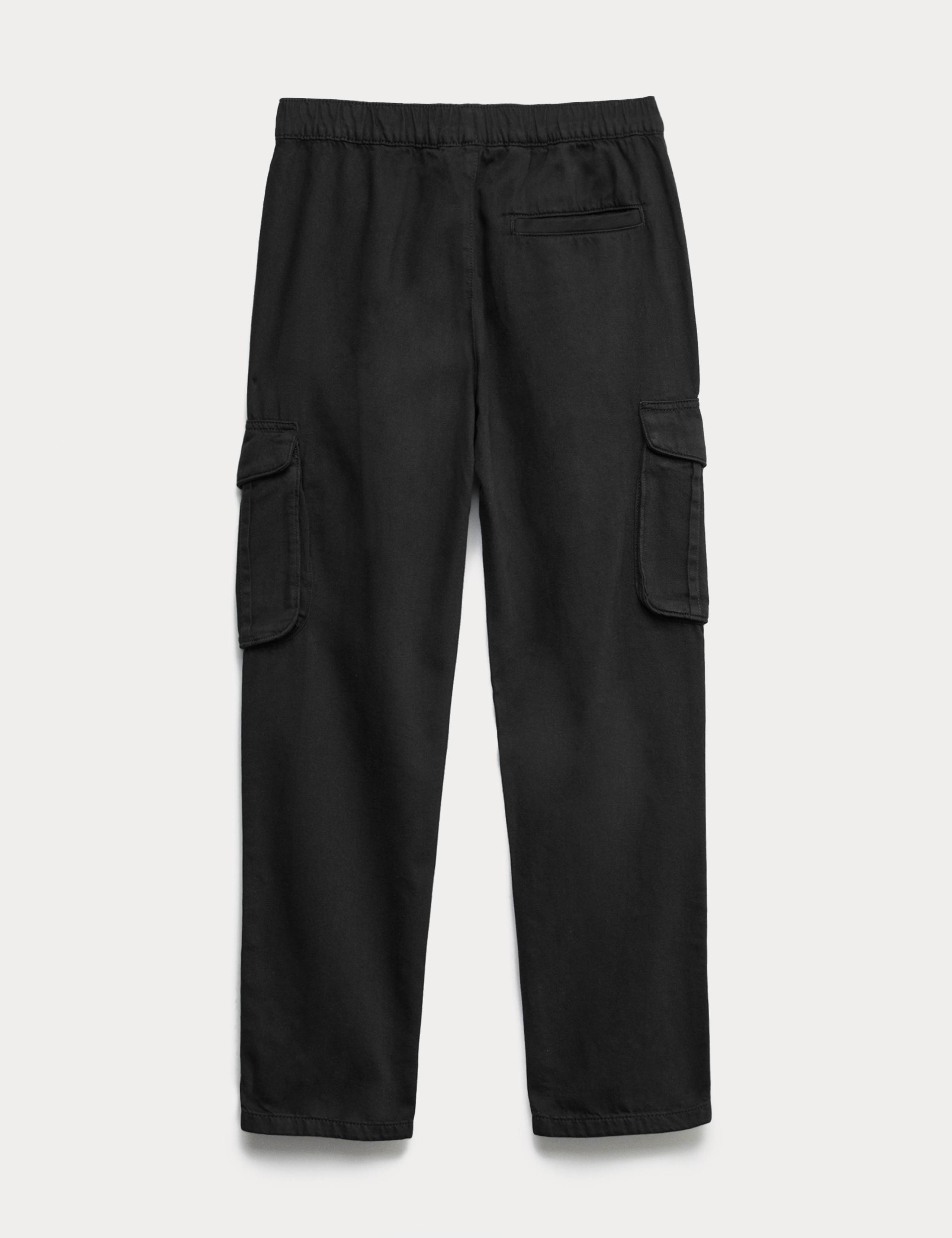 Pure Cotton Woven Cargo Trousers (6-16 Yrs) 2 of 3