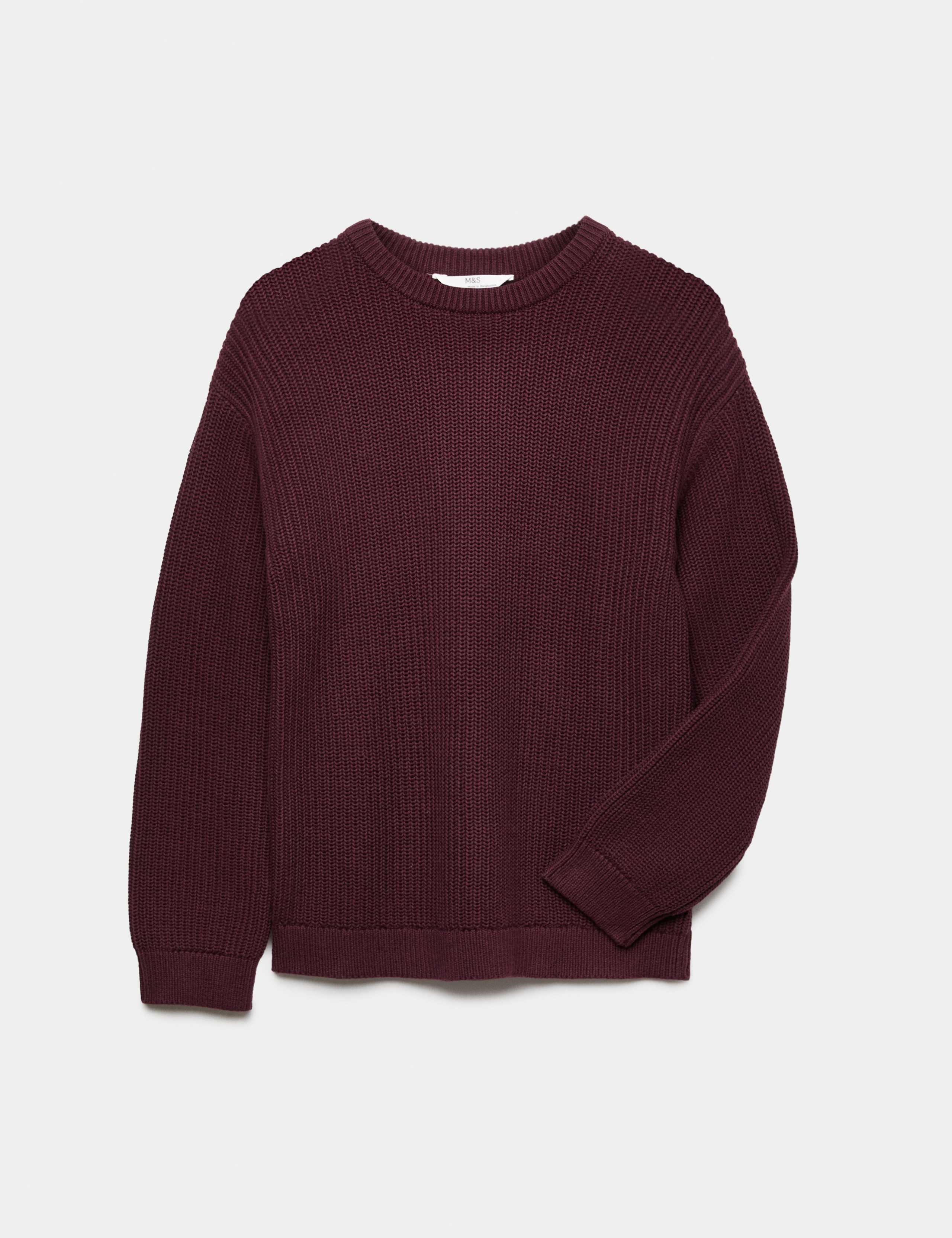 Pure Cotton Knitted Jumper (6-16 Yrs) 1 of 1