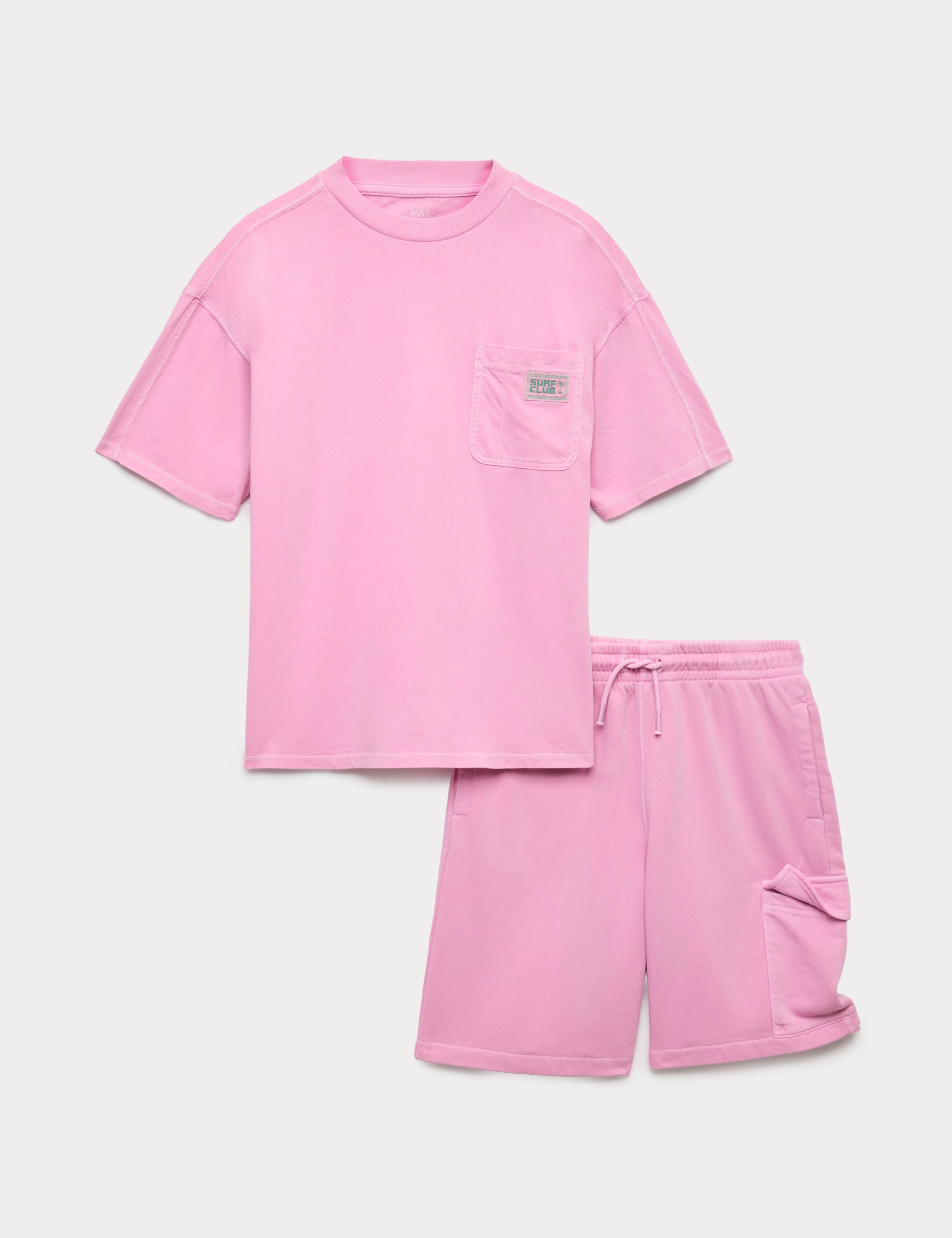 Cotton Rich Surf Club T-Shirt & Shorts Set (6-16 Yrs) 2 of 3