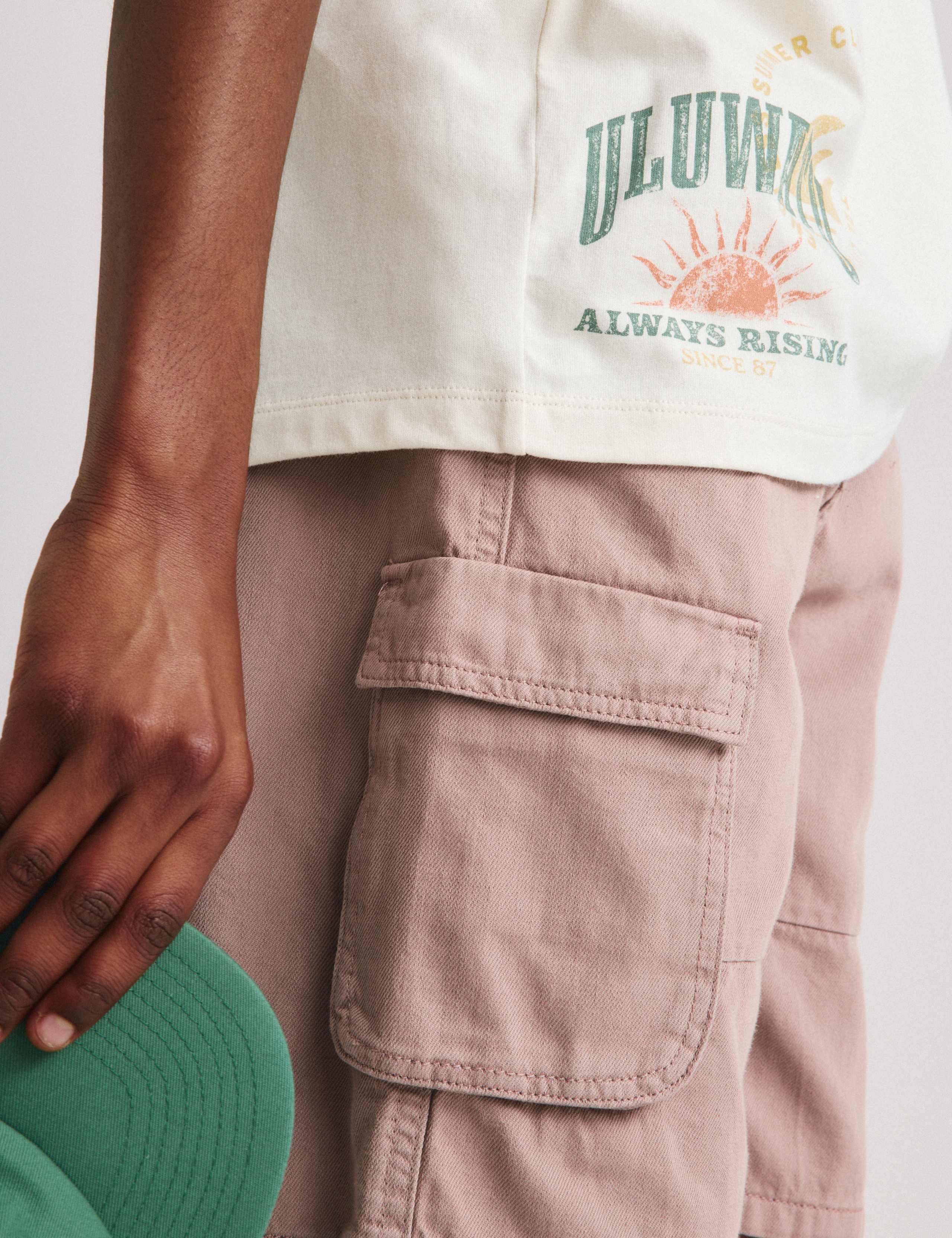 Pure Cotton Cargo Shorts (6-16 Yrs) 3 of 6