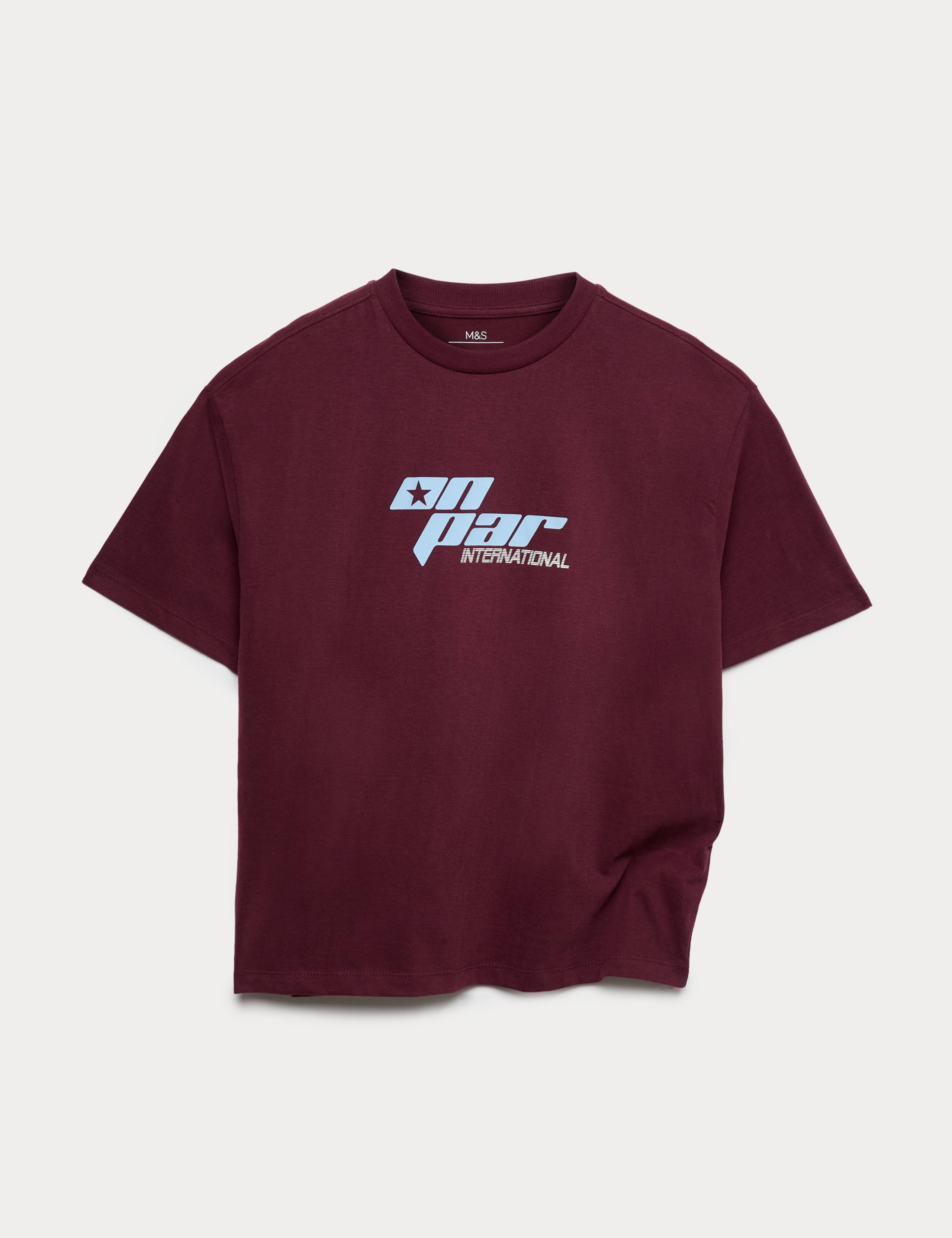 Pure Cotton Golf Logo T-Shirt (6-16 Yrs) 1 of 2