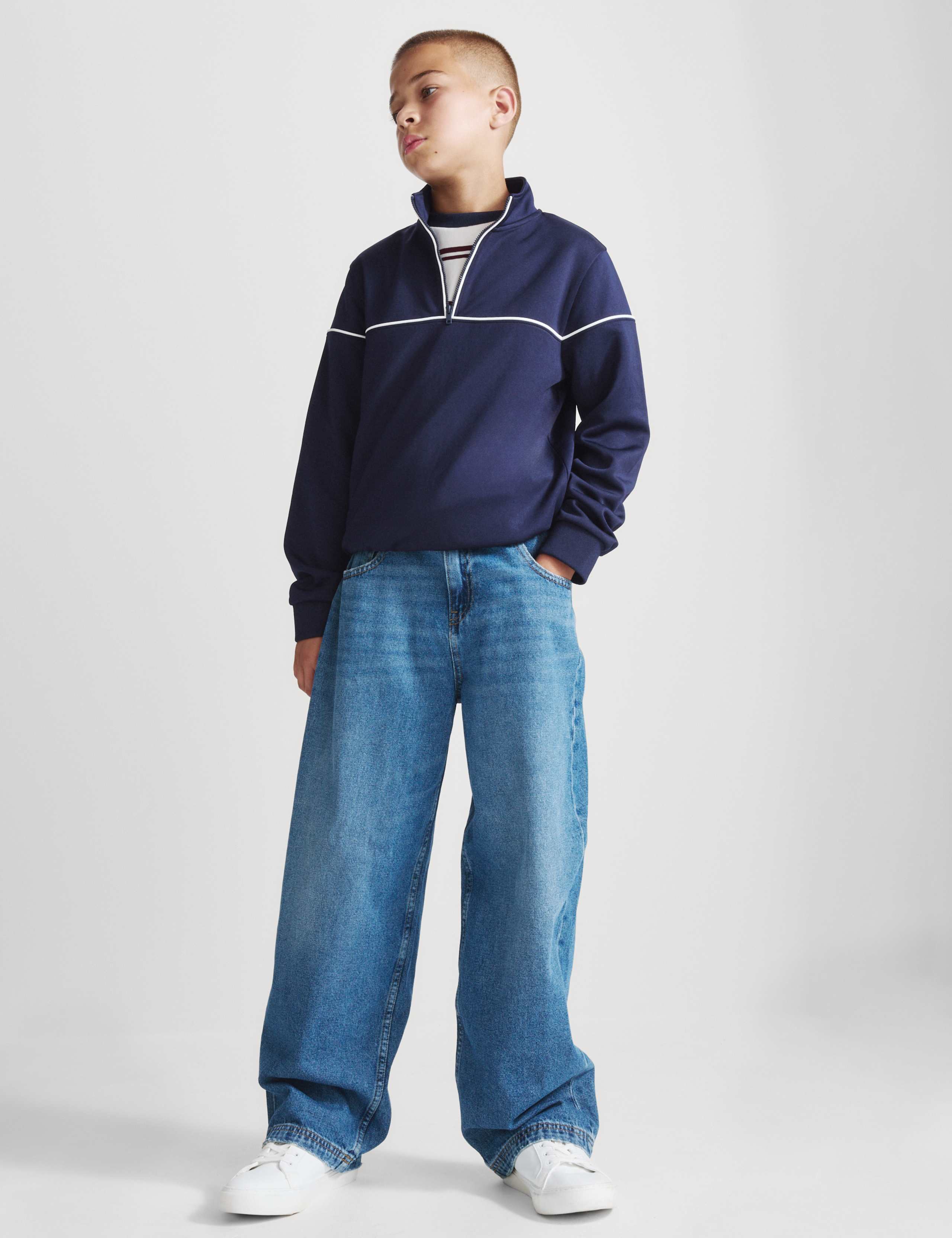 Half Zip Funnel Neck Sweatshirt (6-16 Yrs) 7 of 7