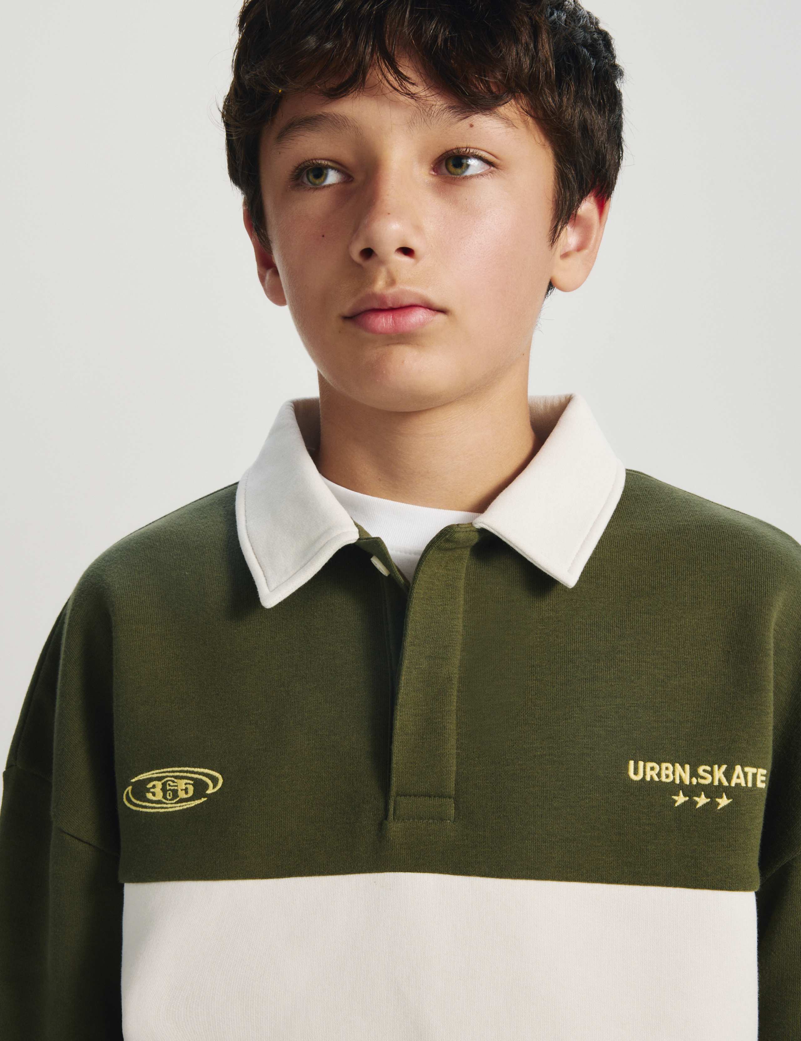 Cotton Rich Rugby Sweatshirt (6-16 Yrs) 1 of 7