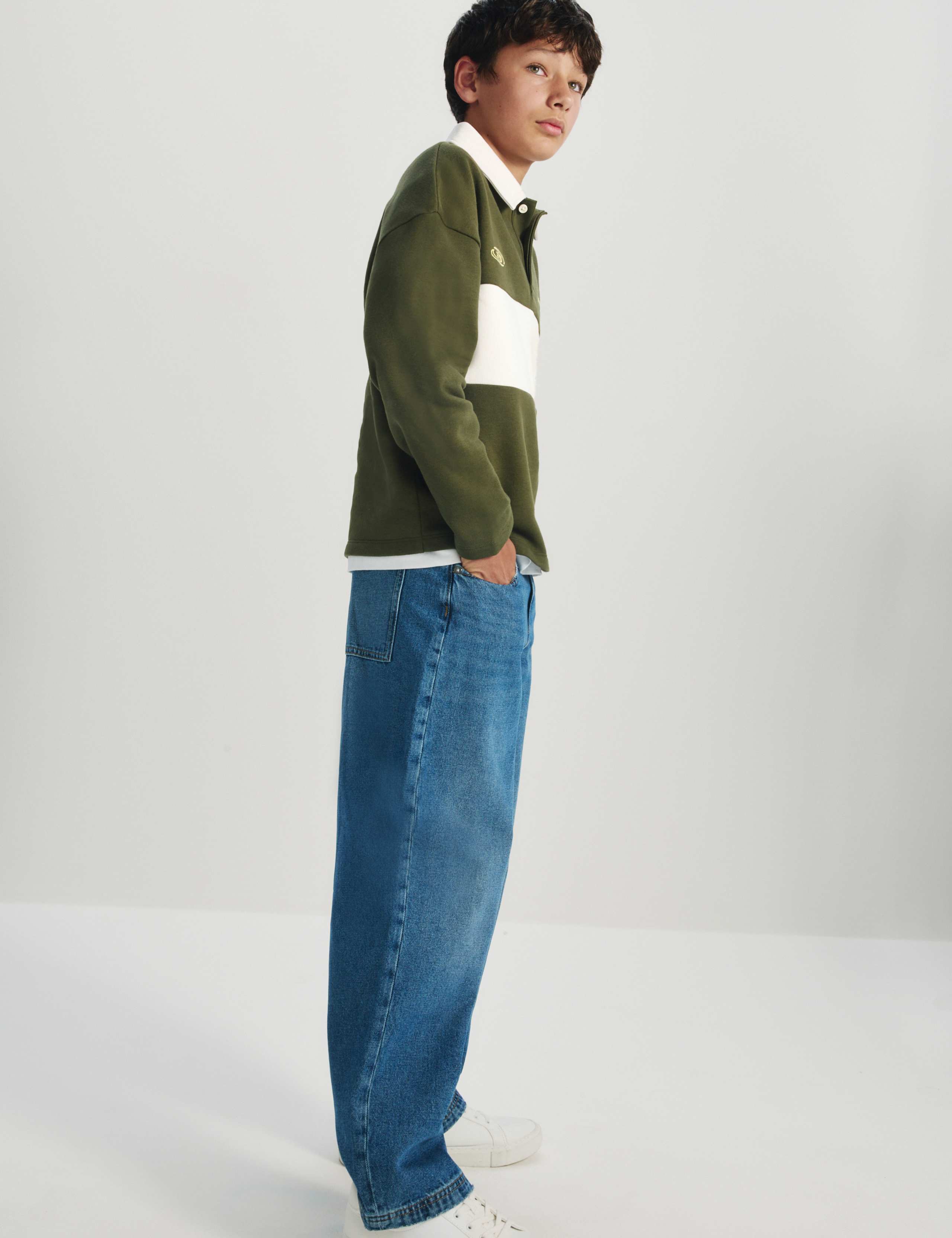 Cotton Rich Rugby Sweatshirt (6-16 Yrs) 3 of 7