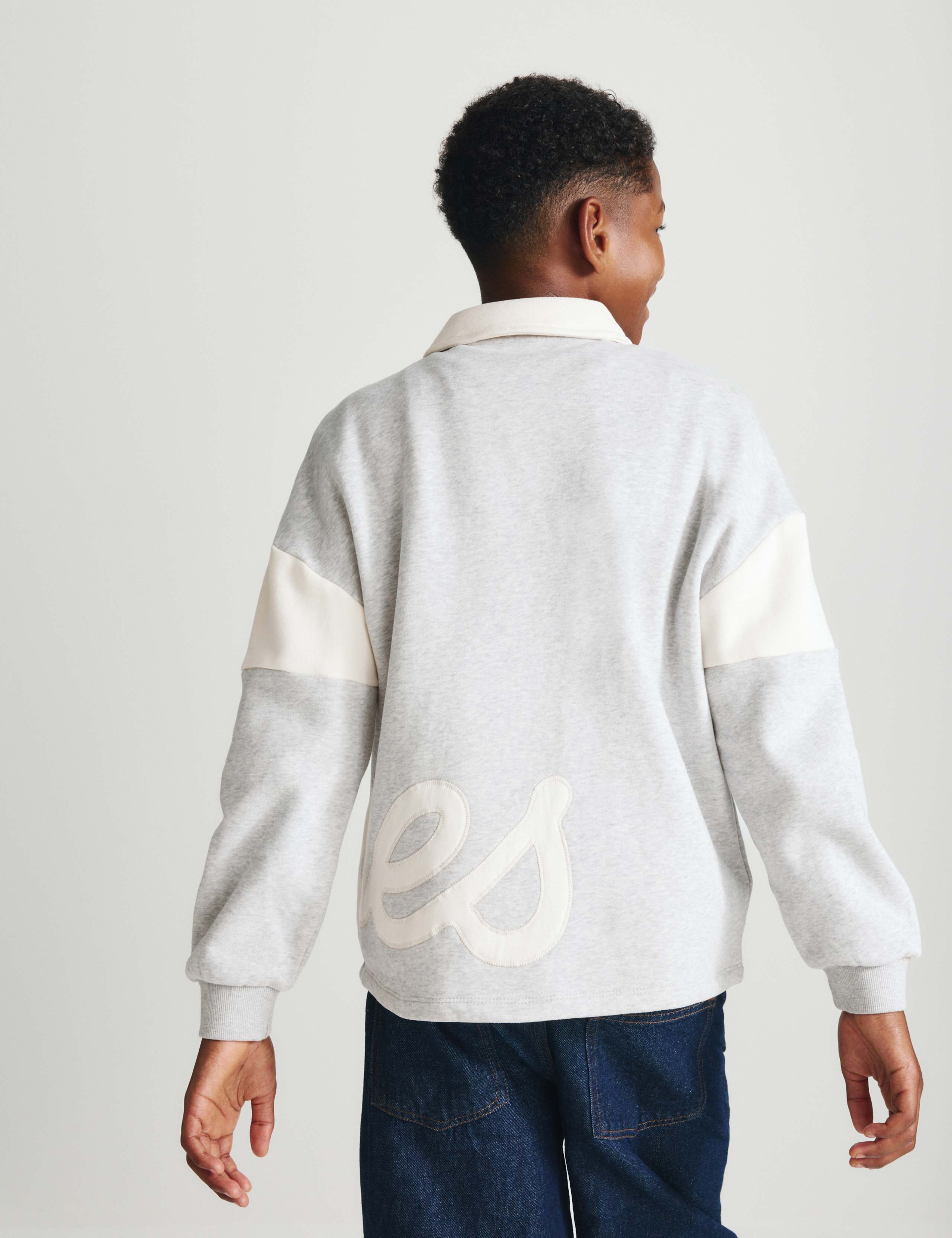 Cotton Rich Appliqué Graphic Rugby Top (6-16 Yrs) 5 of 7