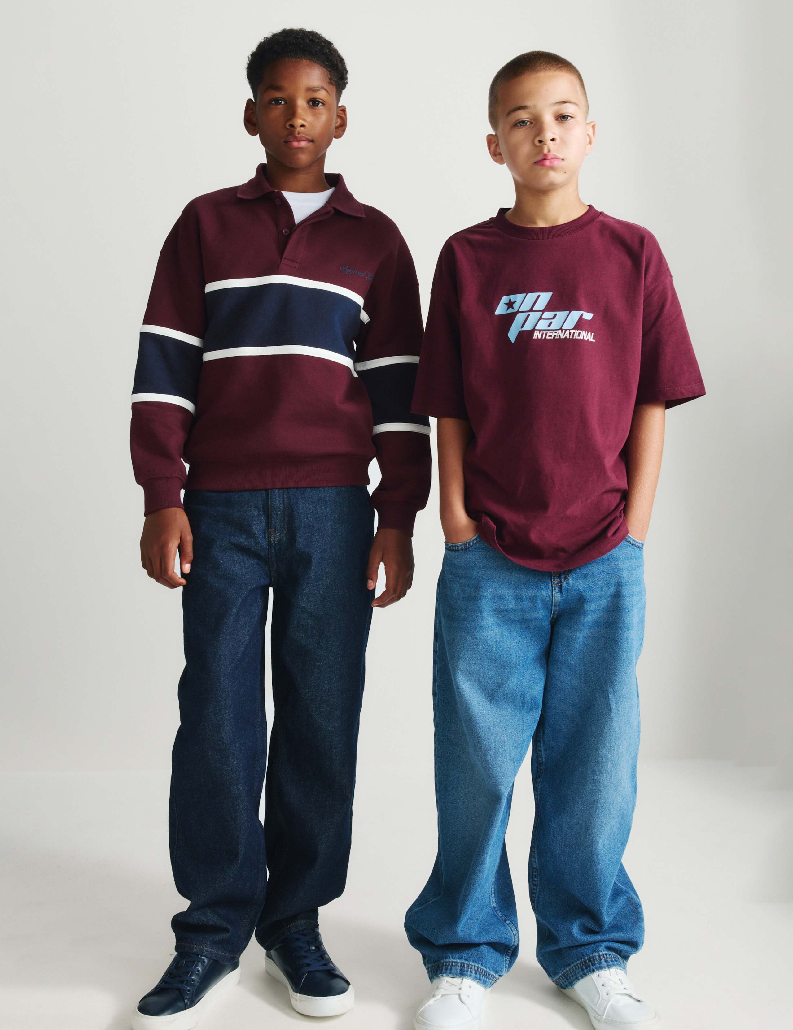 Cotton Rich Colour Block Rugby Sweatshirt (6-16 Yrs) 6 of 7
