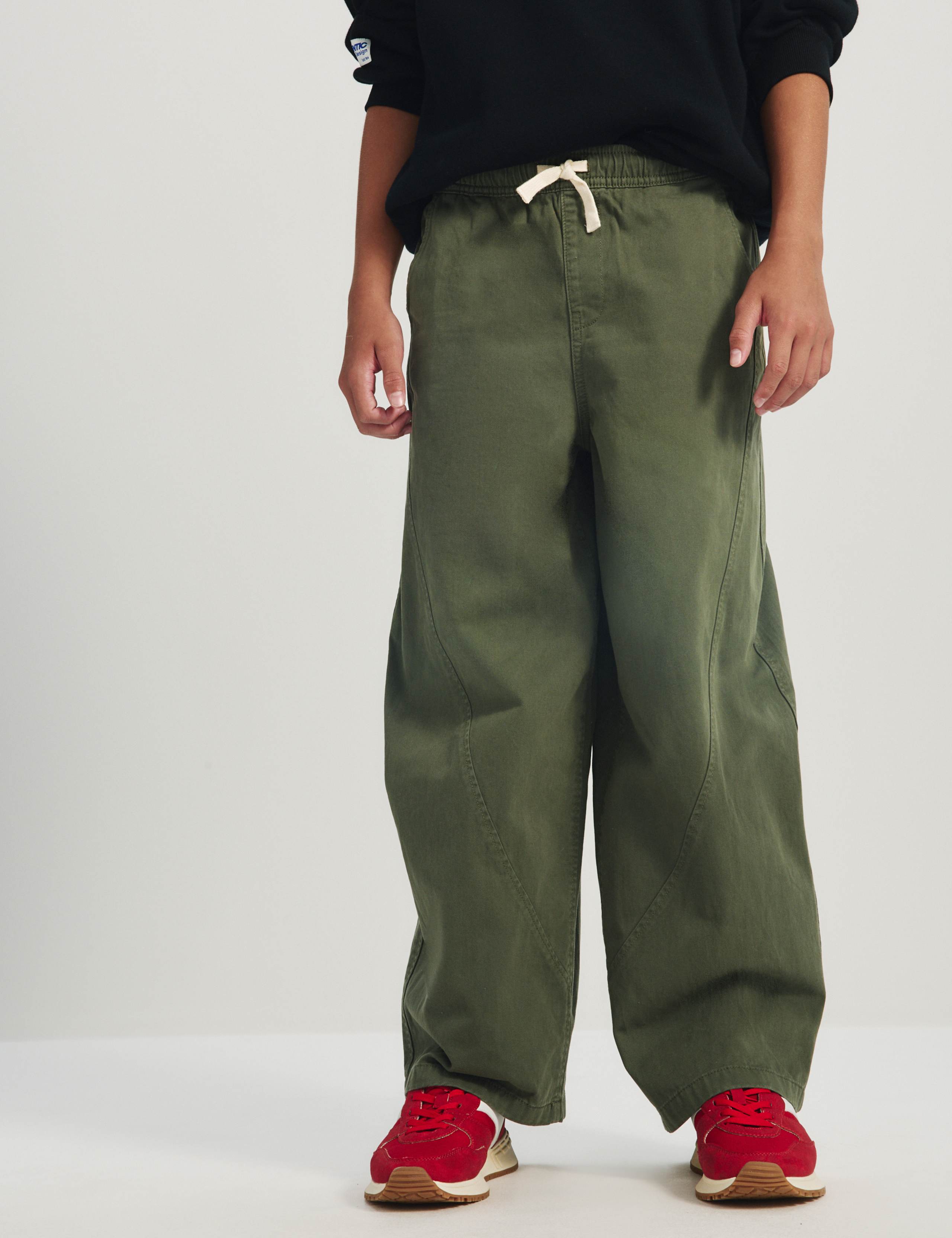 Pure Cotton Barrel Trousers (6-16 Yrs) 3 of 7