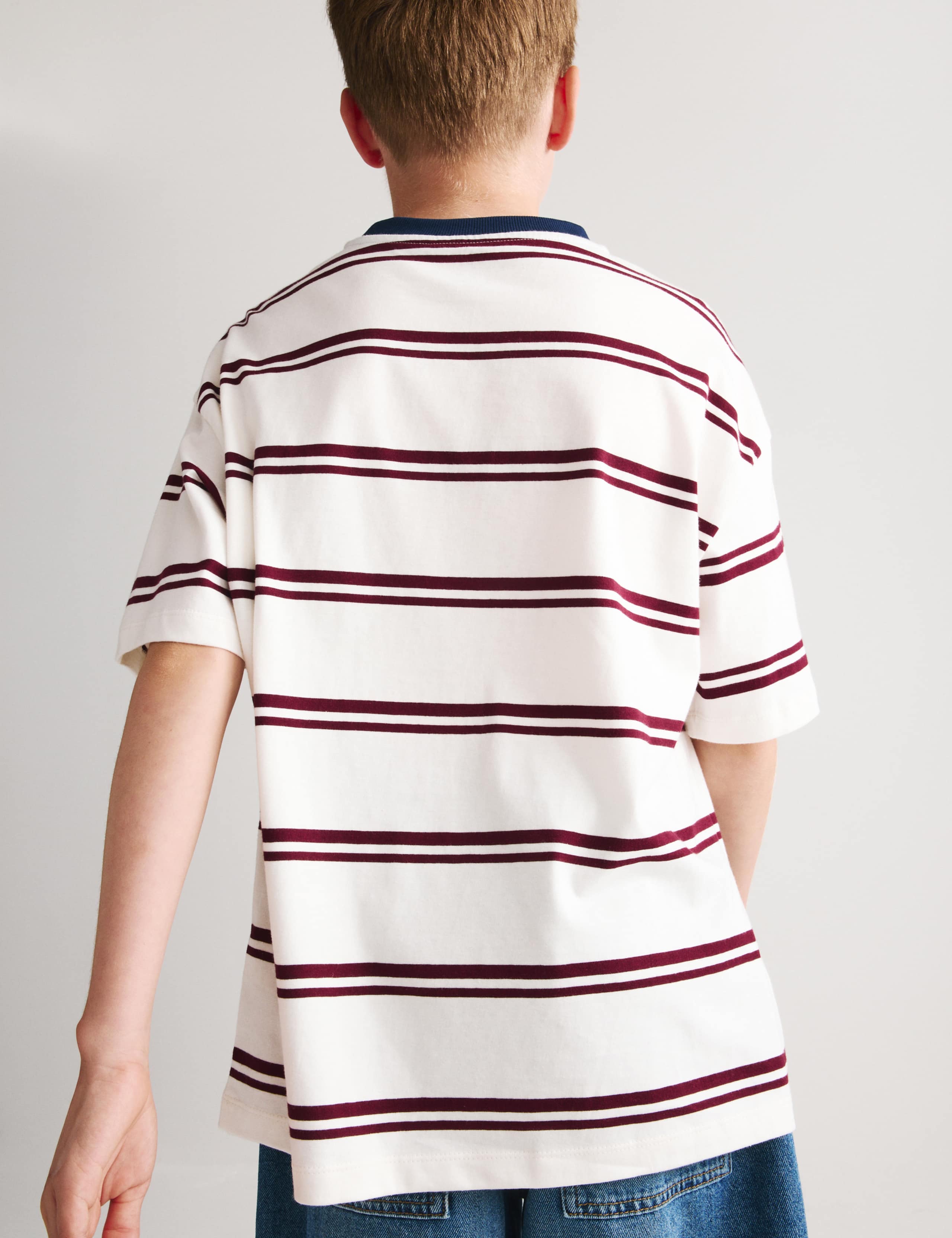 Pure Cotton Striped T-Shirt (6-16 Yrs) 4 of 5