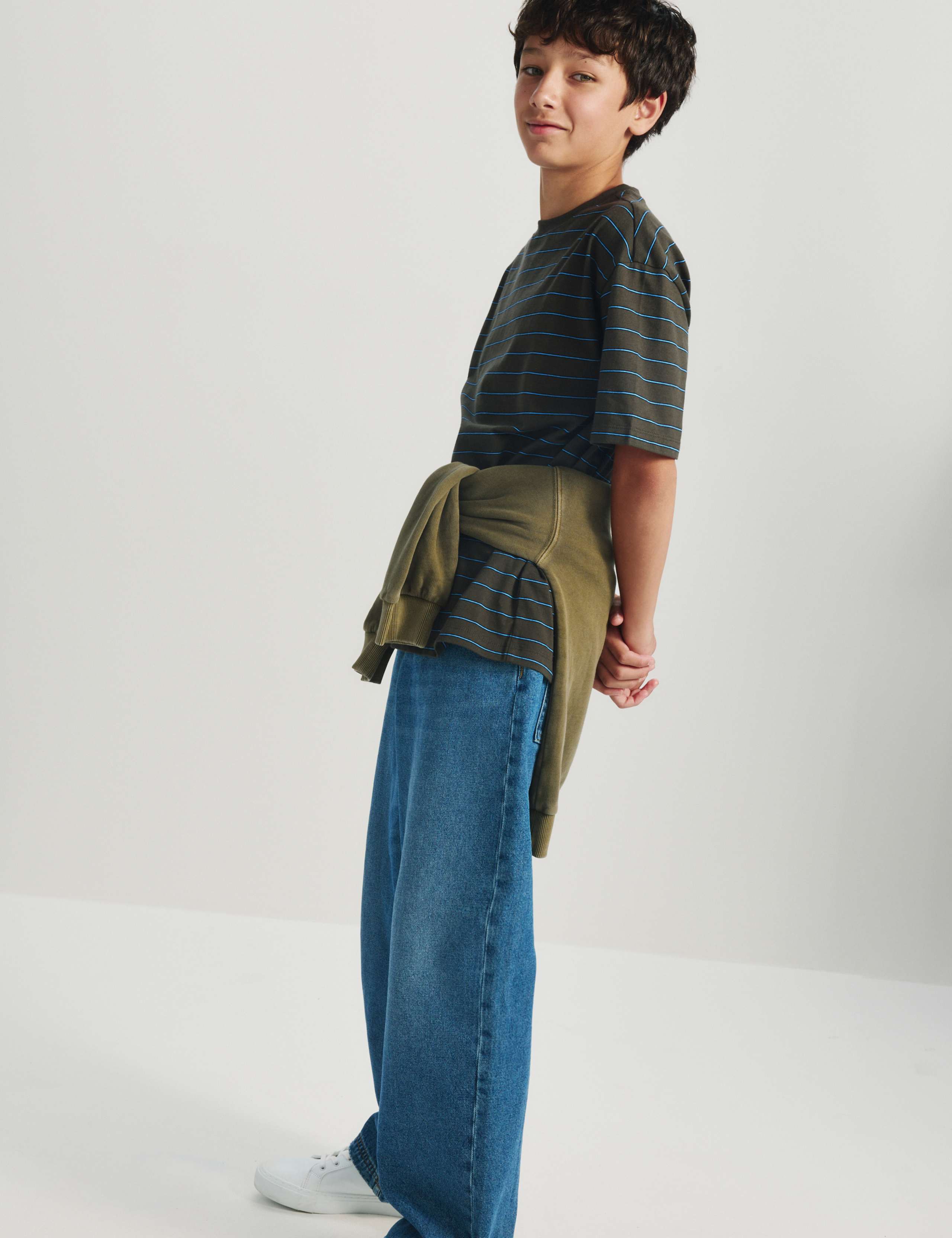 Pure Cotton Striped T-Shirt (6-16 Yrs) 7 of 7