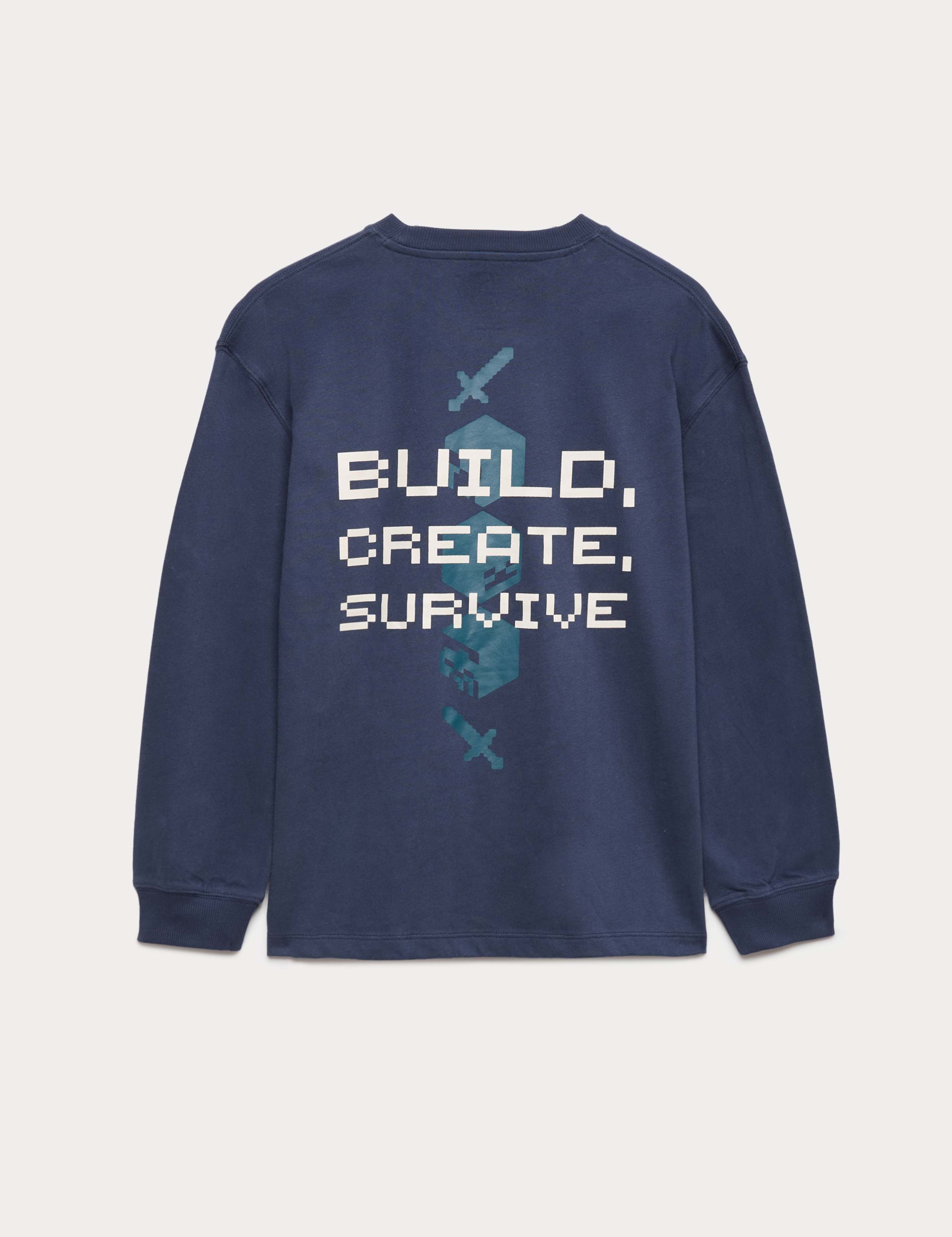 Pure Cotton Minecraft™ Top (6-16 Yrs) 2 of 2