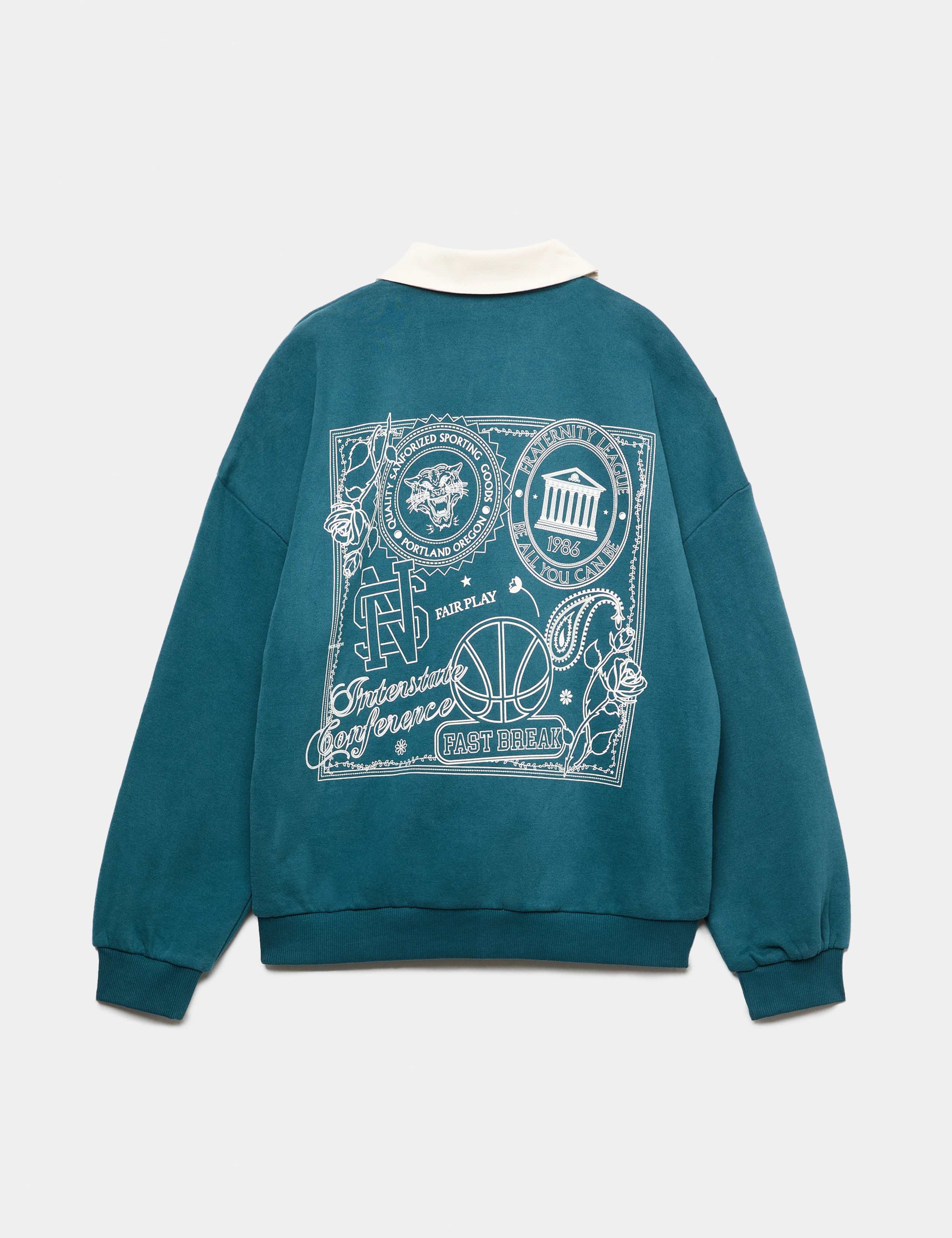 Cotton Rich Rugby Sweatshirt 2 of 2