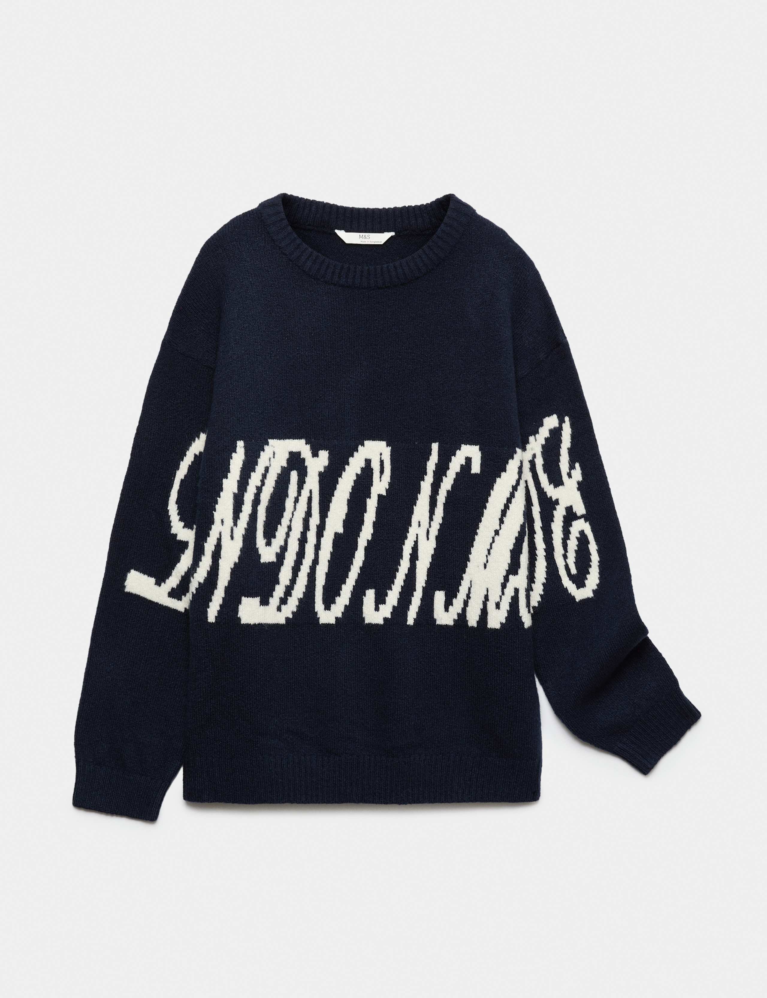 Round Neck Graphic Knitted Jumper 1 of 1