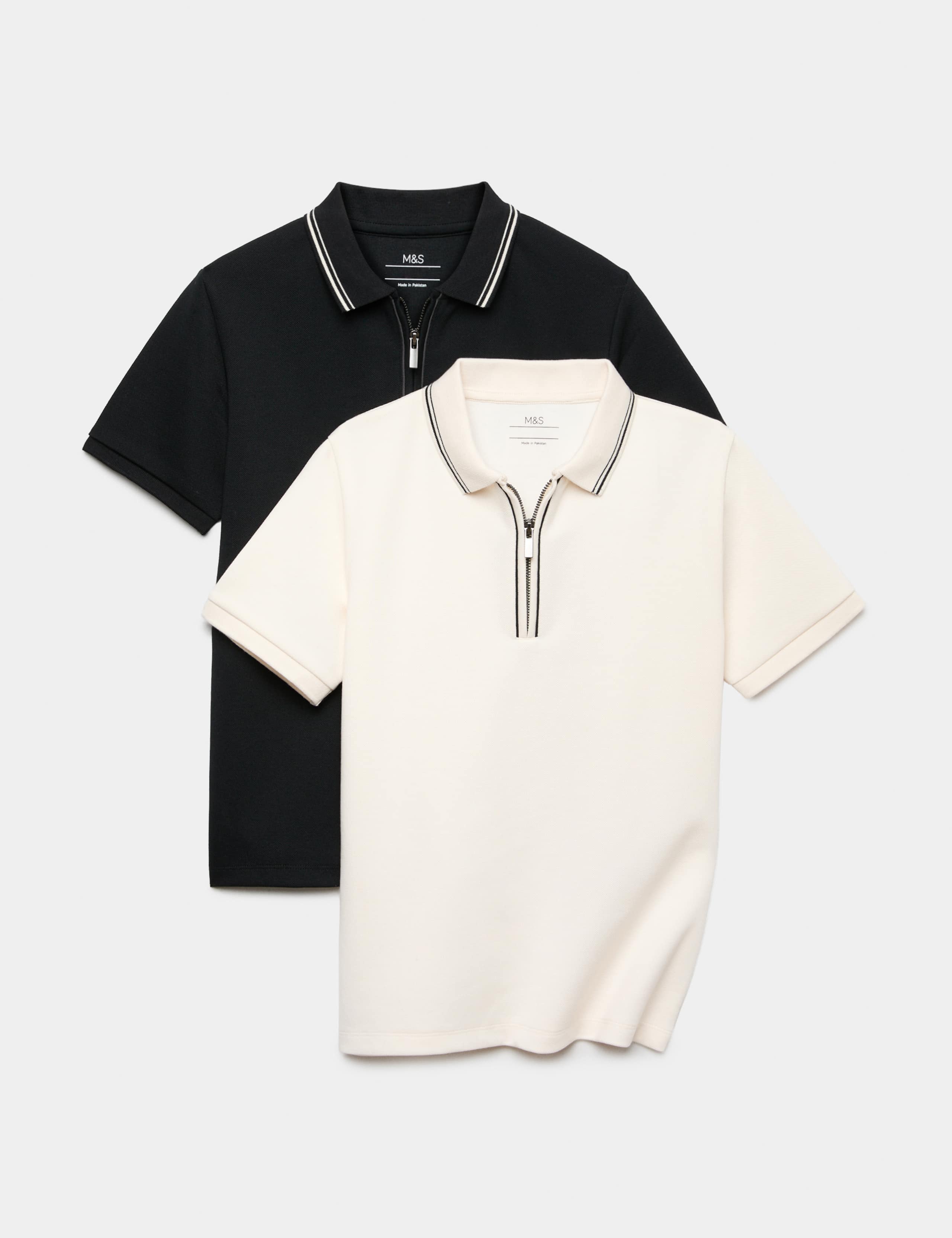 2pk Cotton Blend Polo Shirts 1 of 1