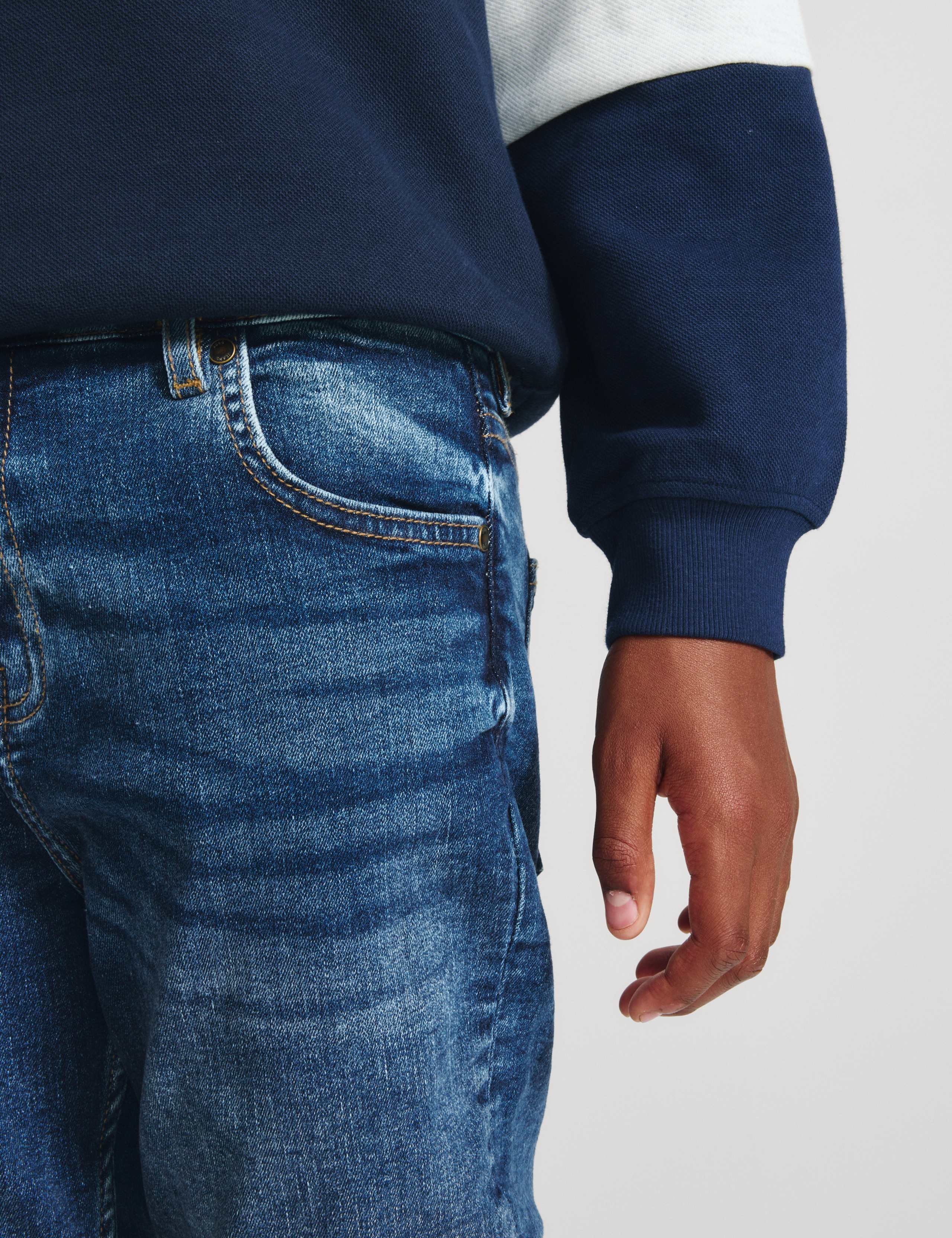 Cotton Rich Slim Jeans (6-16 Yrs) 3 of 6