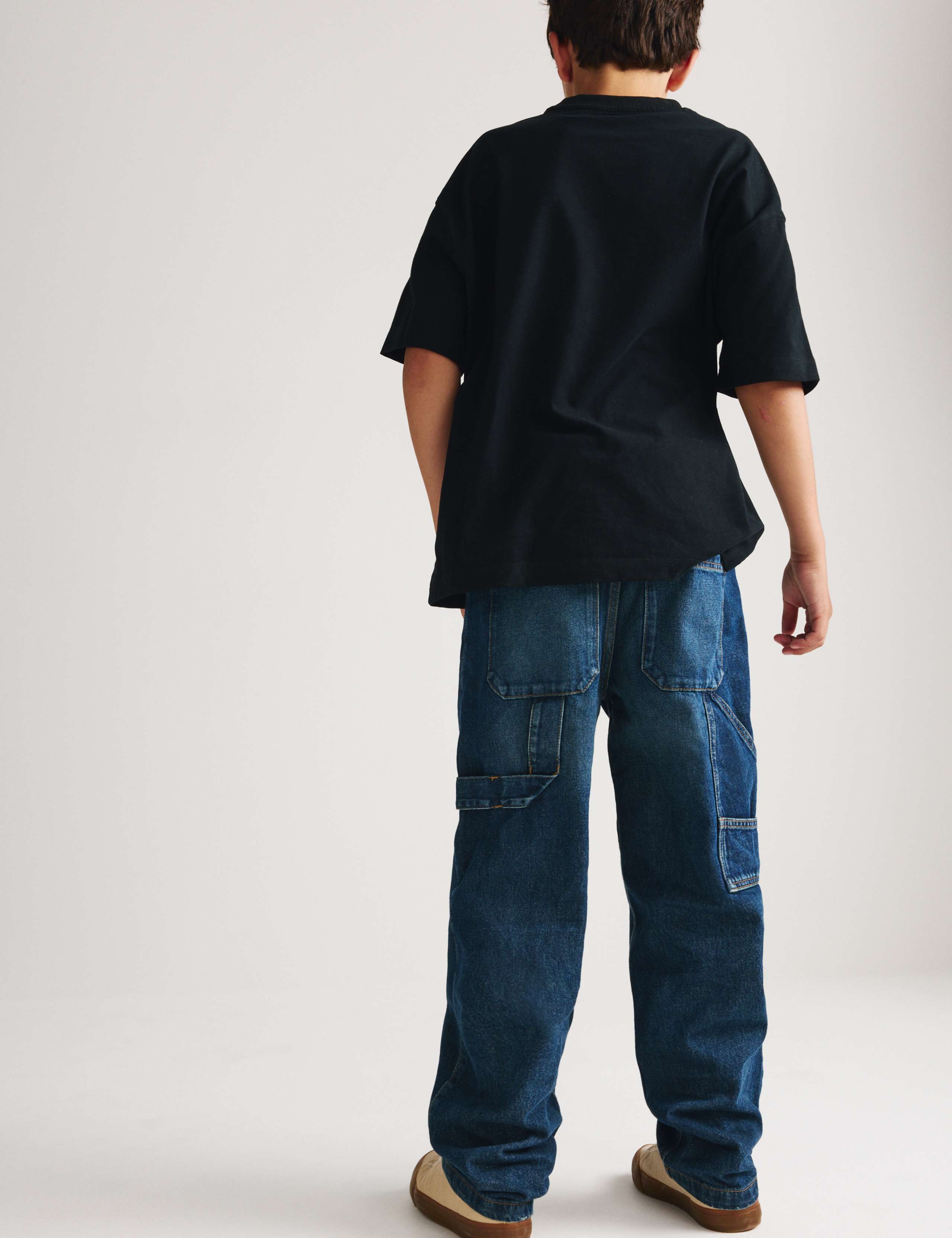 Pure Cotton Baggy Carpenter Jeans (6-16 Yrs) 5 of 8