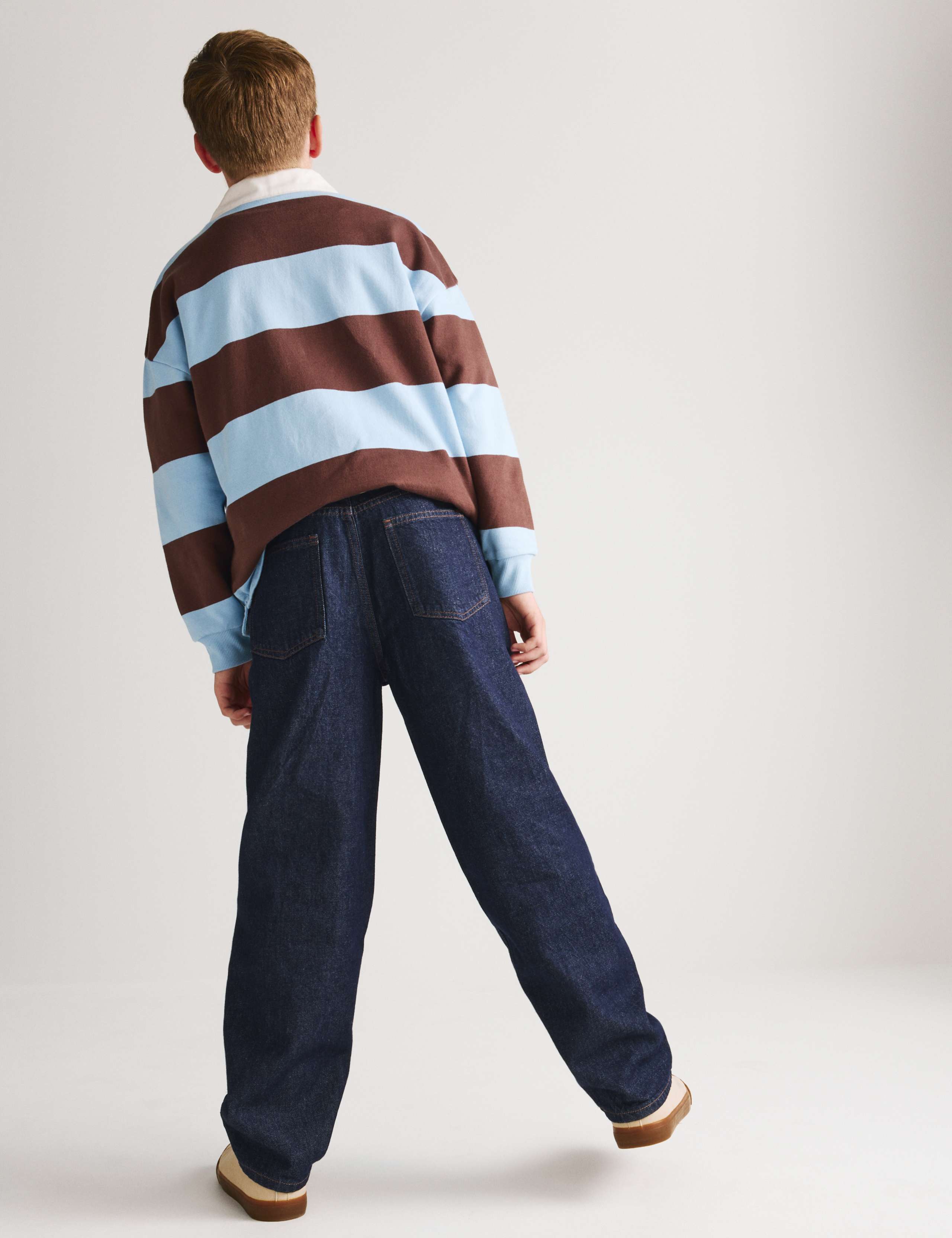 Relaxed Baggy Pure Cotton Jeans (6-16 Yrs) 5 of 8