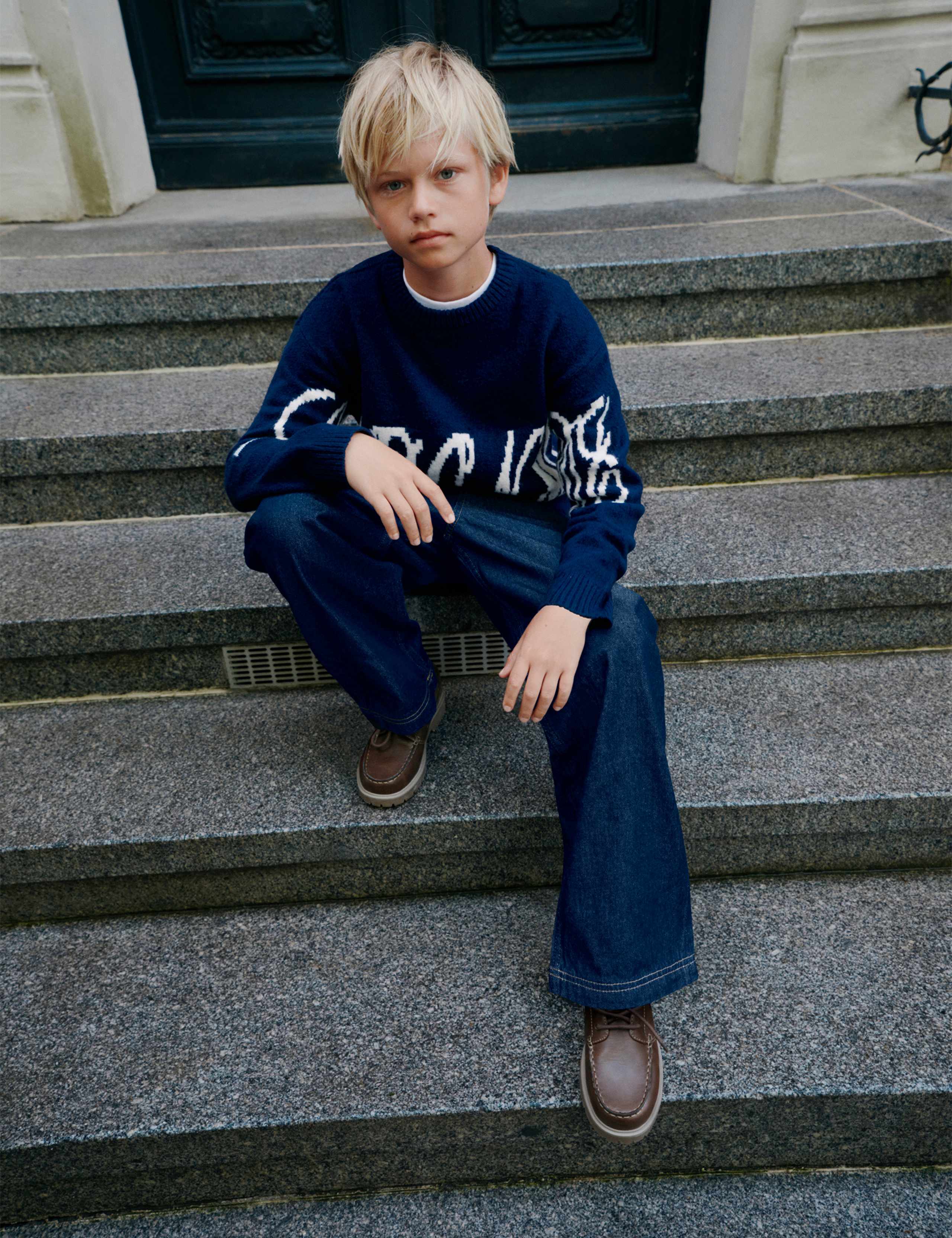 Relaxed Baggy Pure Cotton Jeans (6-16 Yrs) 9 of 9