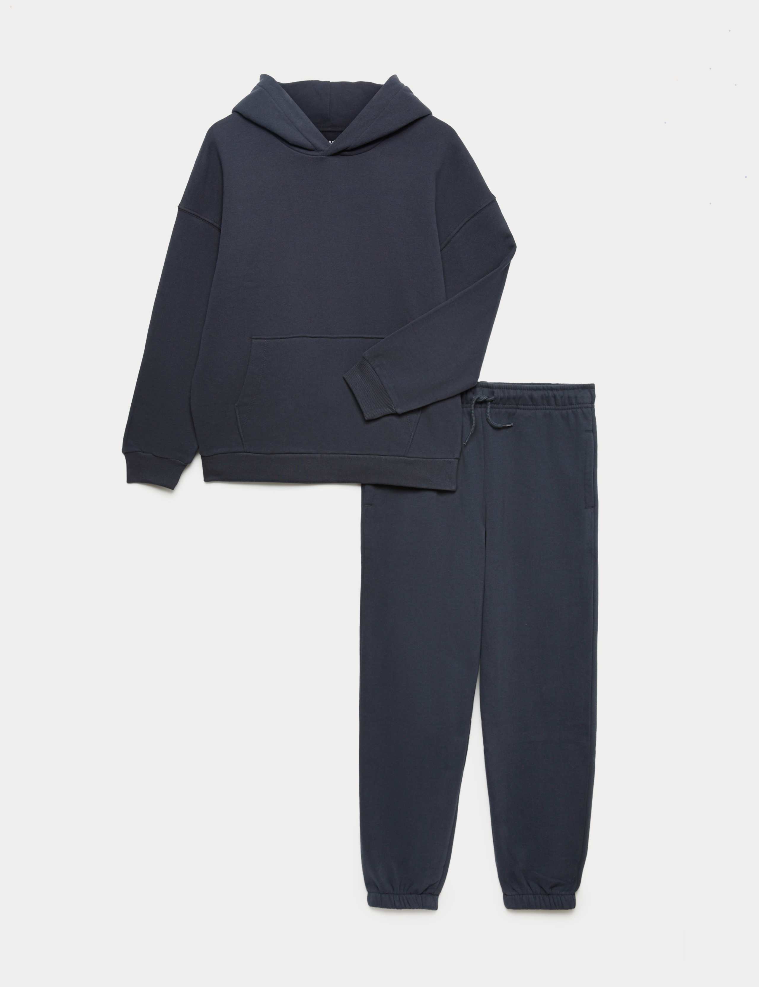 Cotton Rich Hoodie & Joggers Set (6-16 Yrs) 1 of 2