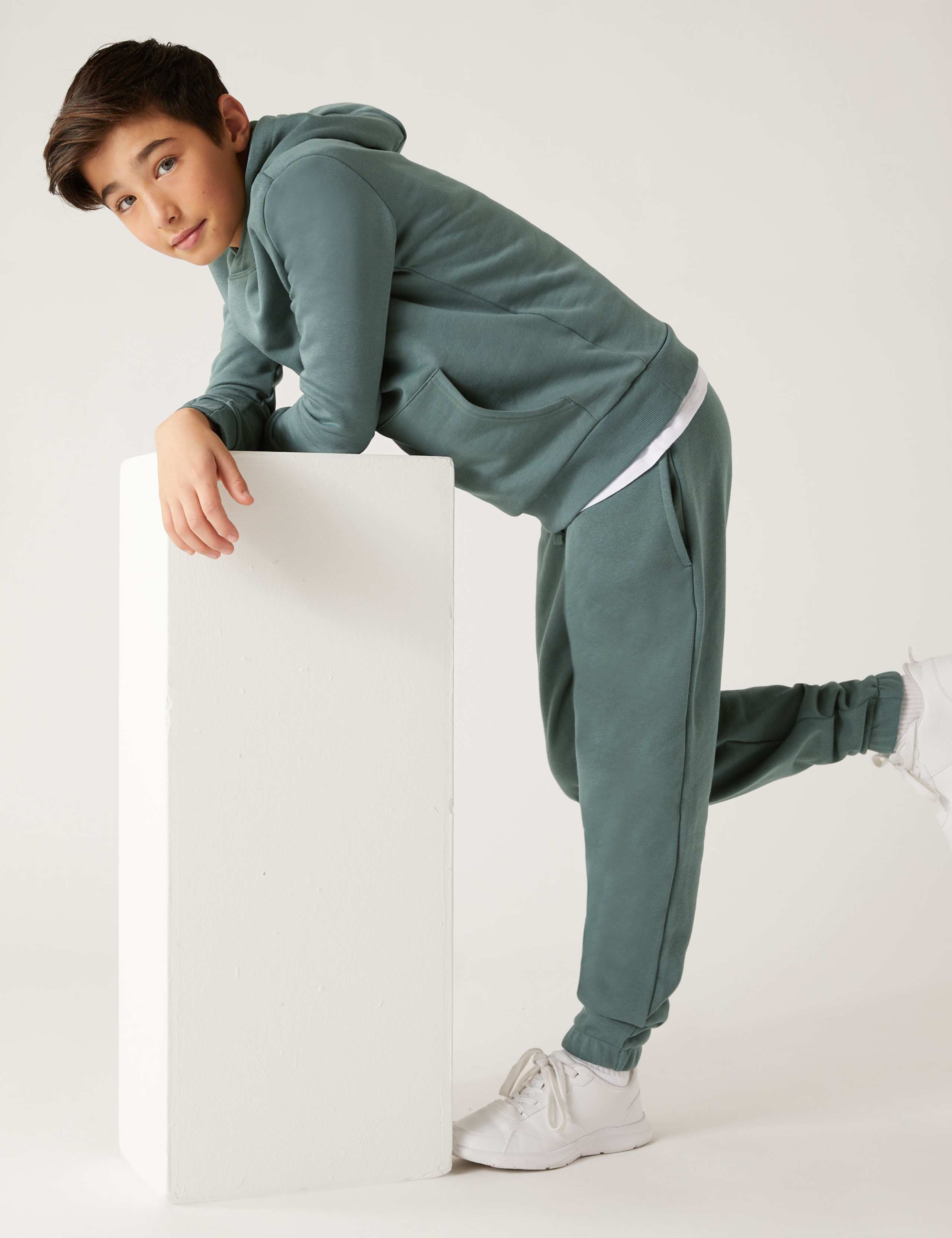 Cotton Rich Plain Hoodie (6-16 Yrs) 3 of 4