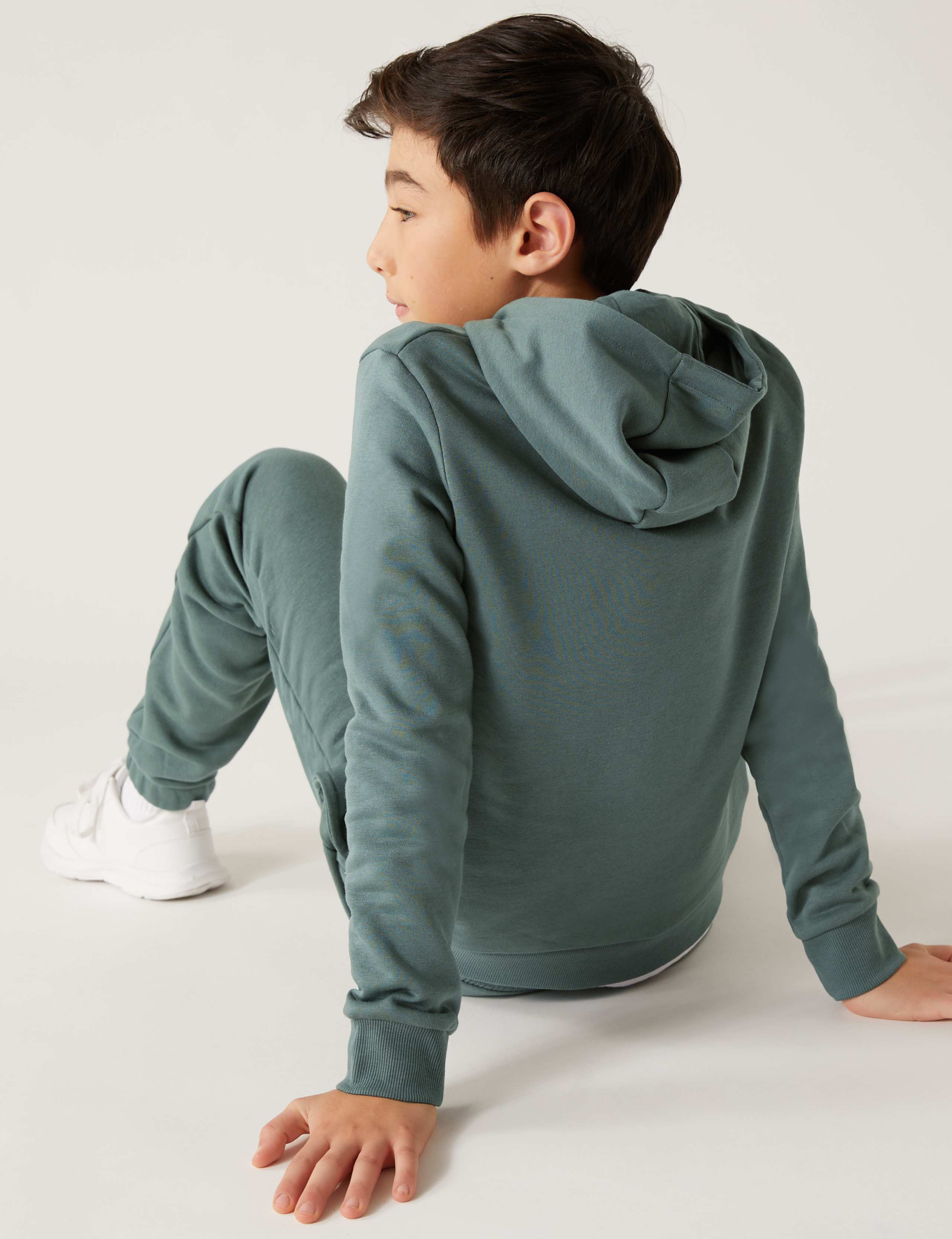 Cotton Rich Plain Hoodie (6-16 Yrs) 4 of 4