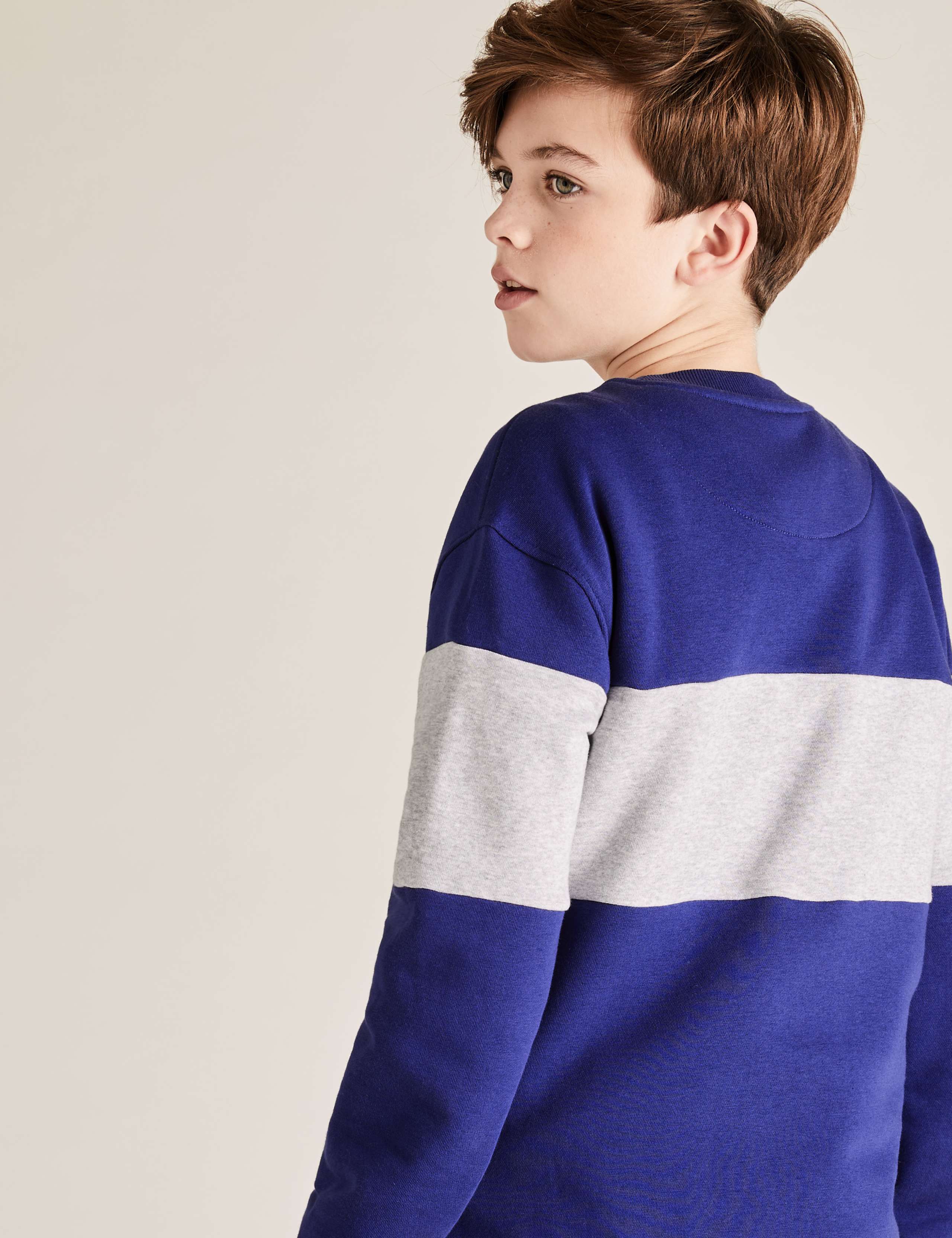 Organic Cotton Colour Block Sweatshirt (6-14 Yrs) 4 of 4
