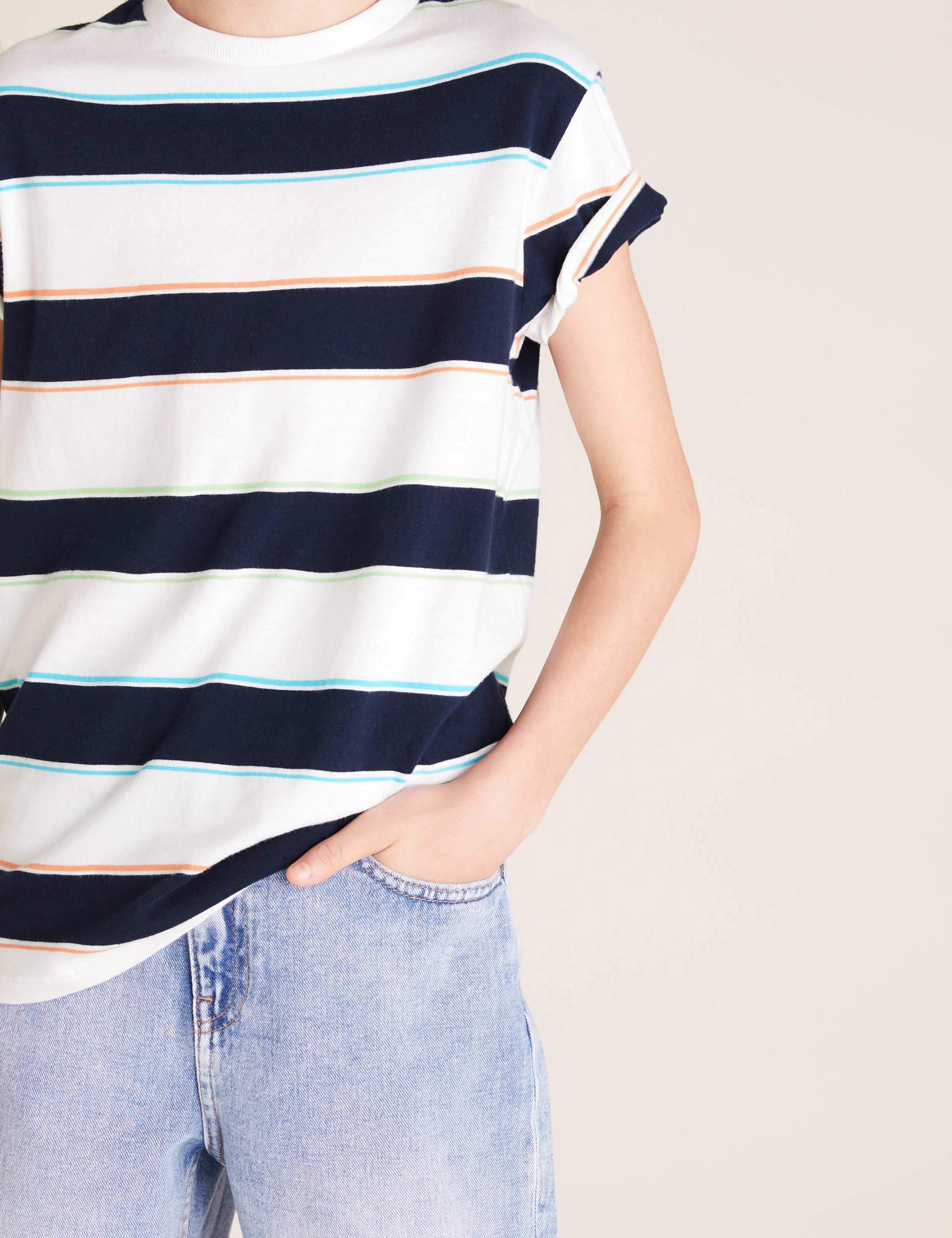 Cotton Striped T-Shirt (6-16 Yrs) 3 of 4