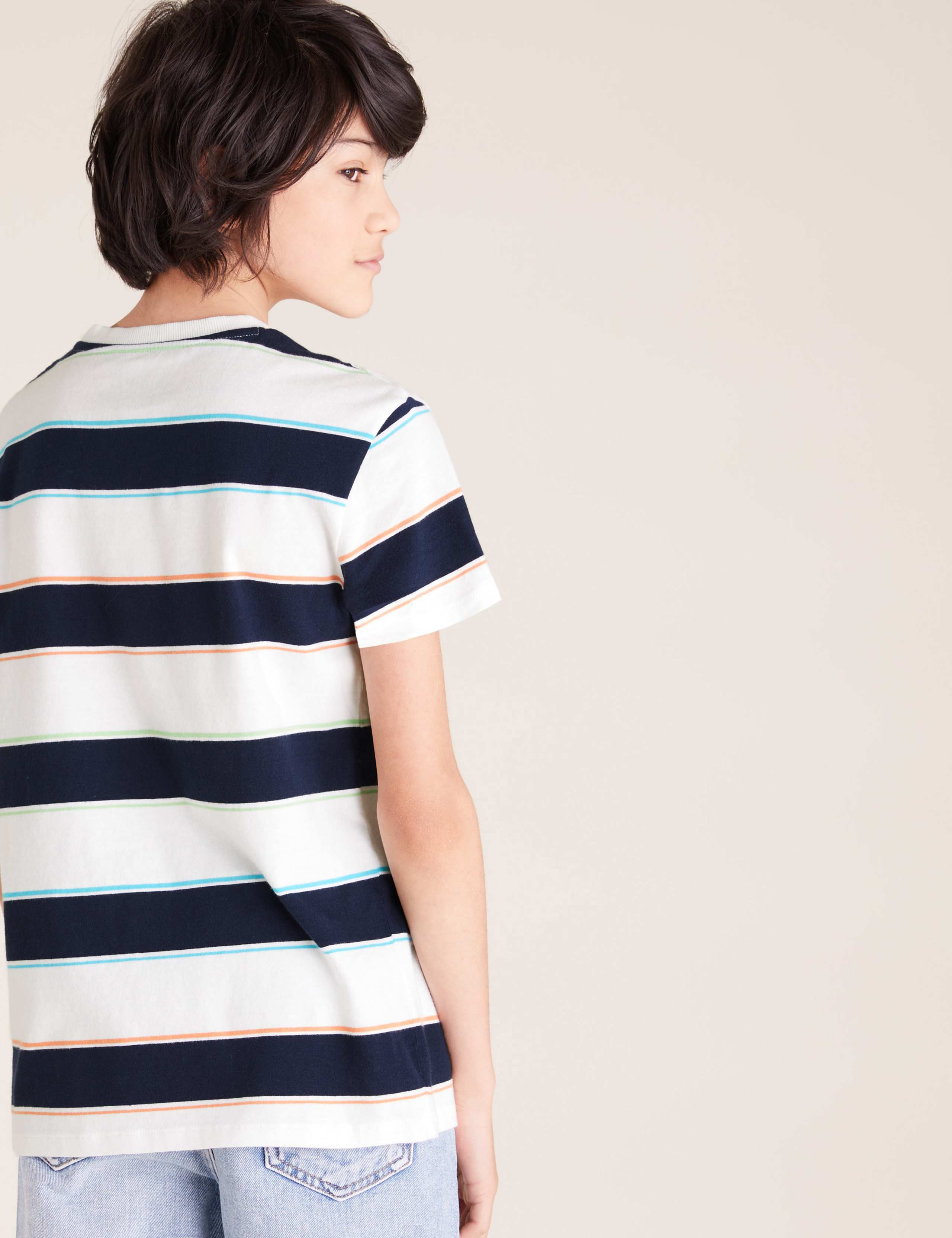 Cotton Striped T-Shirt (6-16 Yrs) 4 of 4