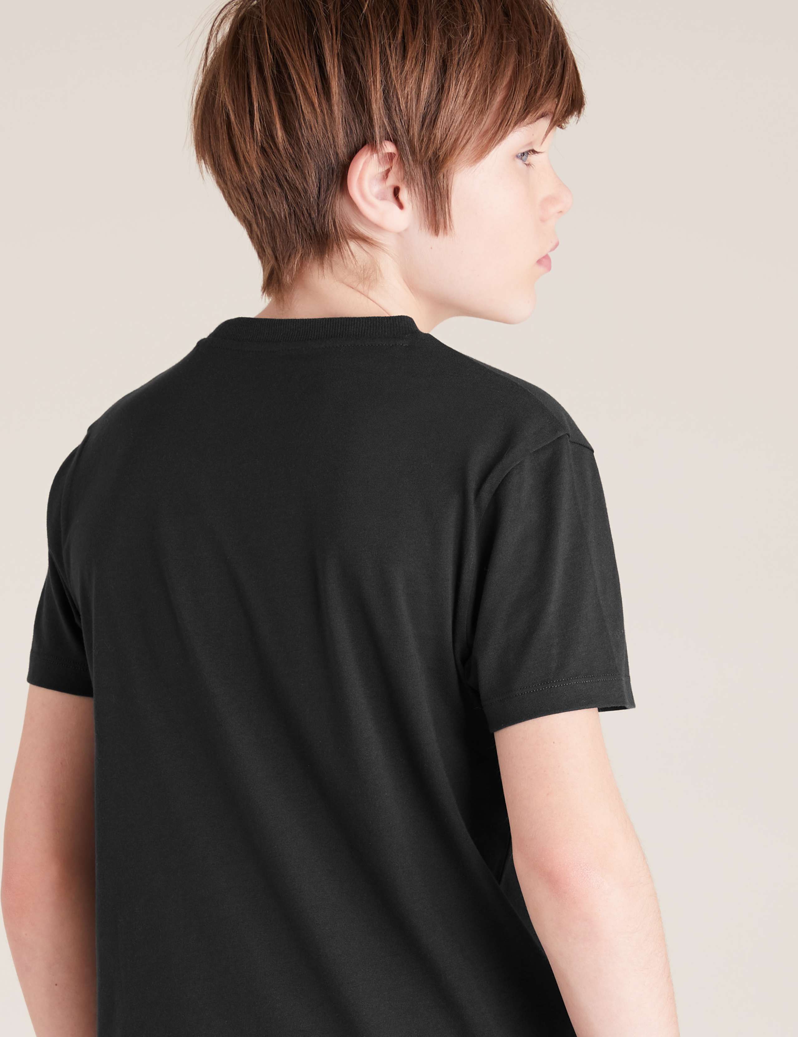 Pure Cotton Press Pause Slogan T-Shirt (6-16 Yrs) 4 of 4