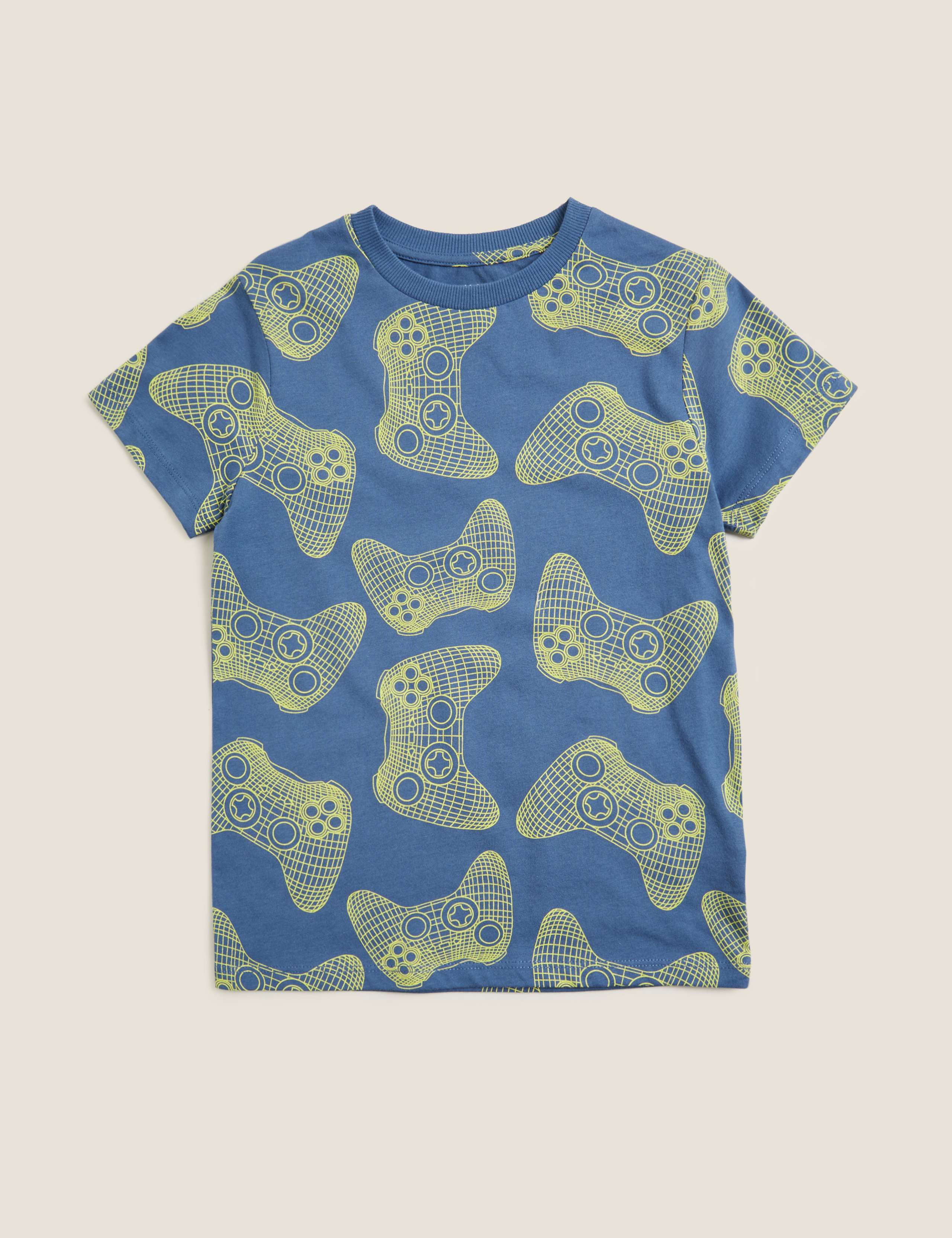 Pure Cotton Gaming T-Shirt (6-16 yrs) 1 of 1