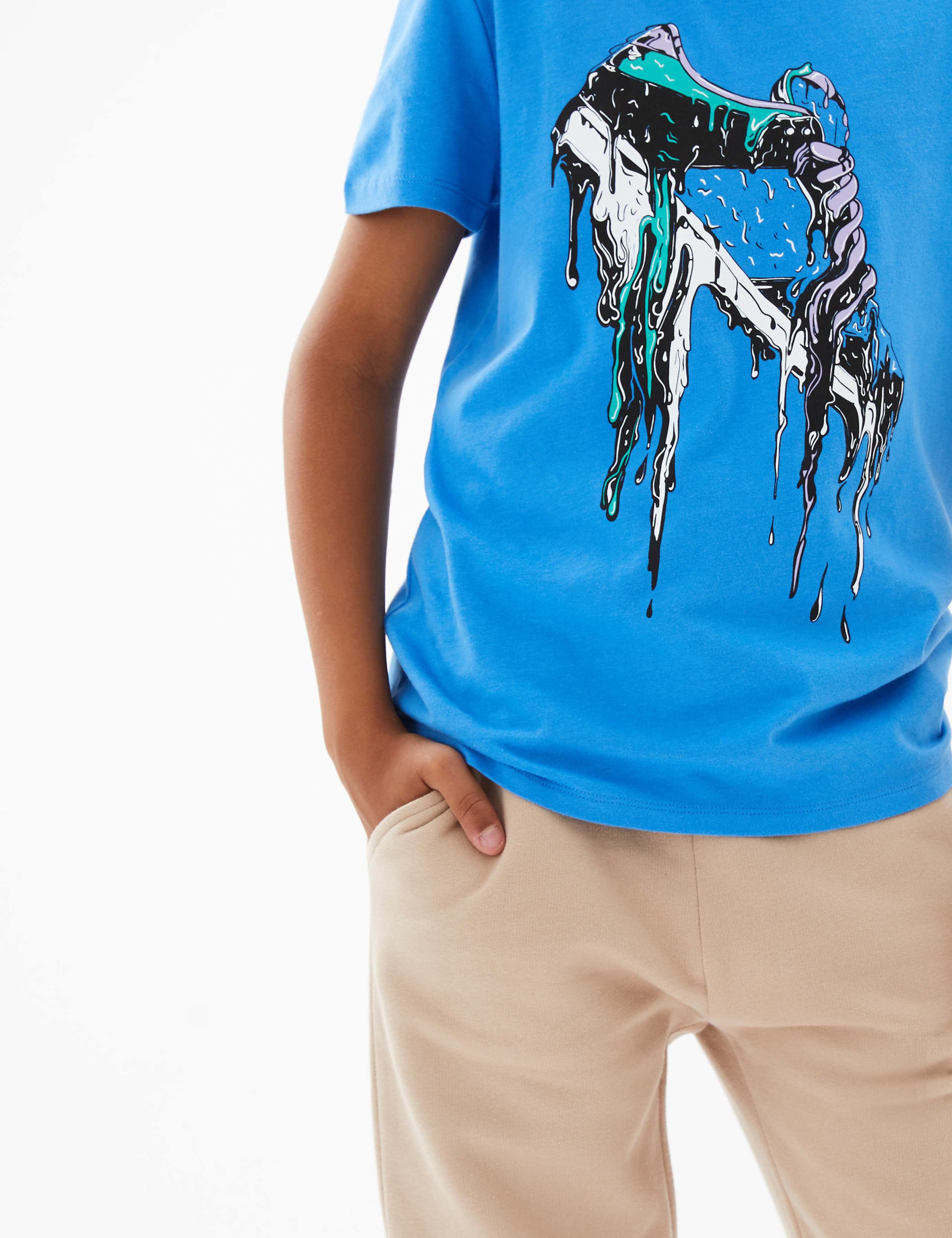 Pure Cotton Trainer Print T-Shirt (6-16 Yrs) 3 of 4