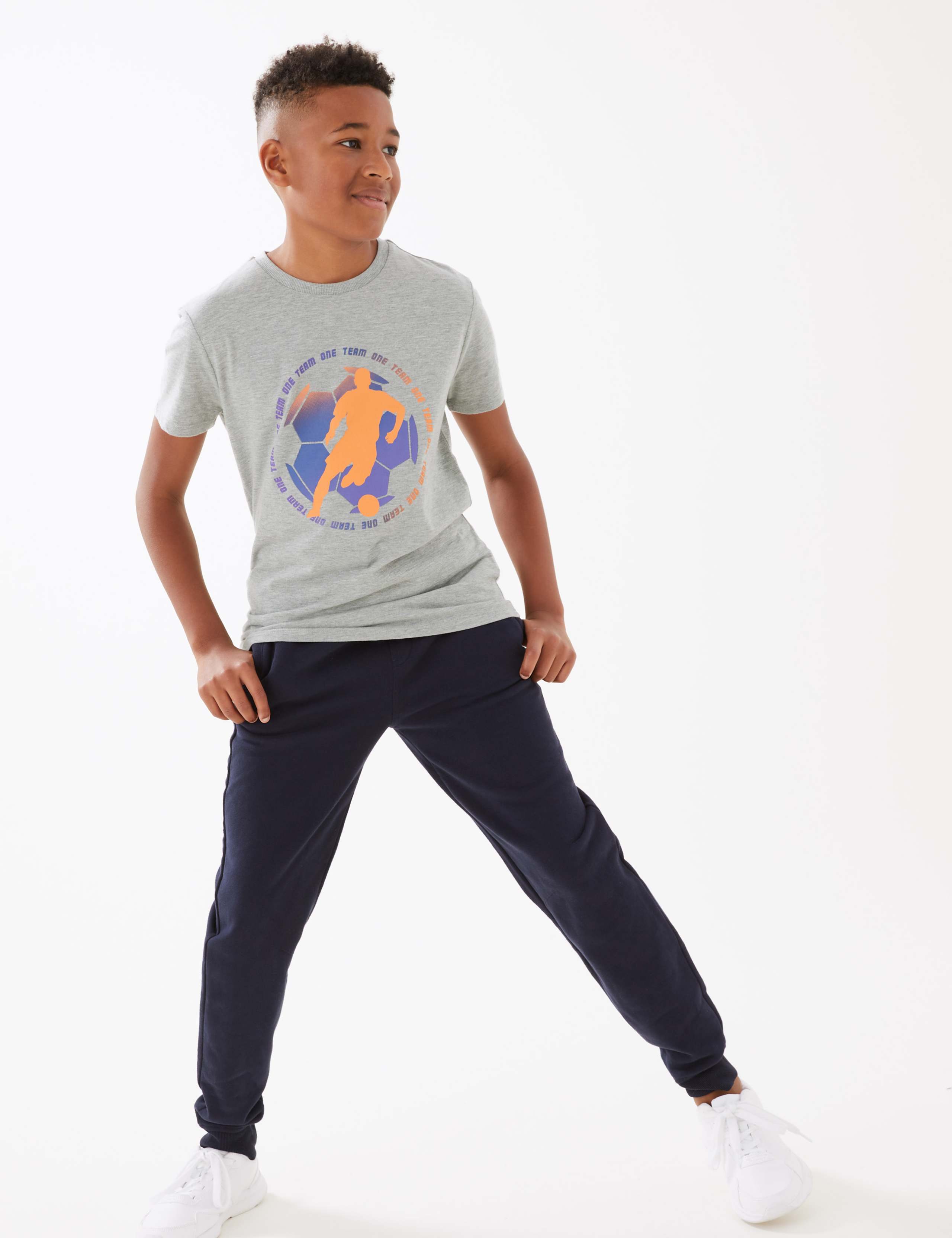 Cotton Rich Football T-Shirt (6-16 Yrs) 3 of 4