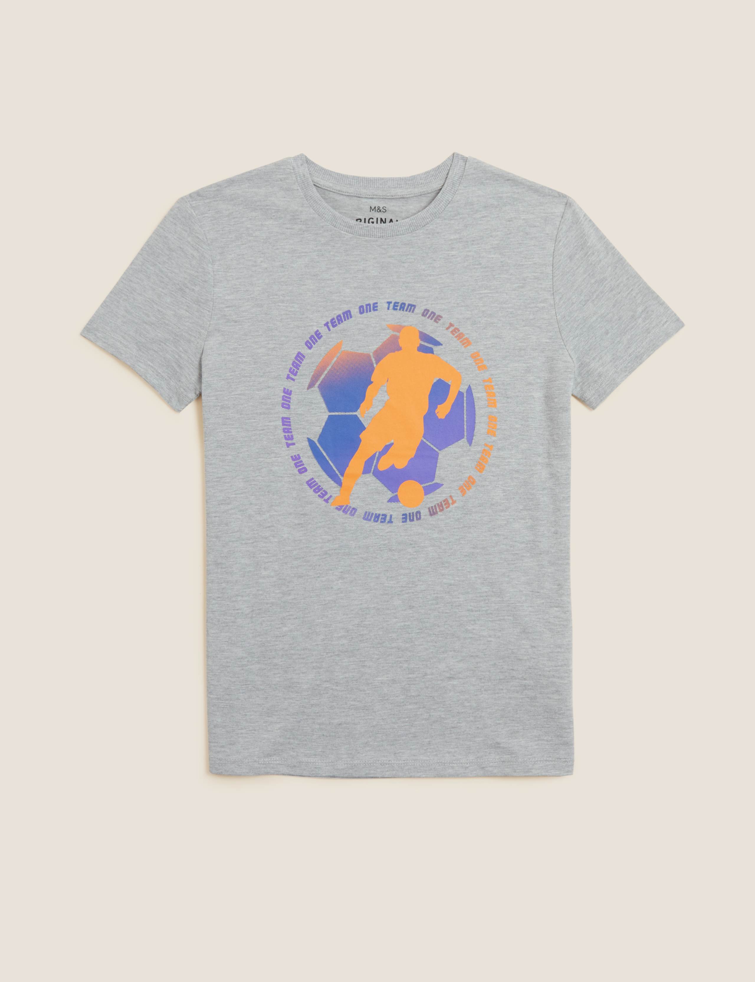 Cotton Rich Football T-Shirt (6-16 Yrs) 2 of 4
