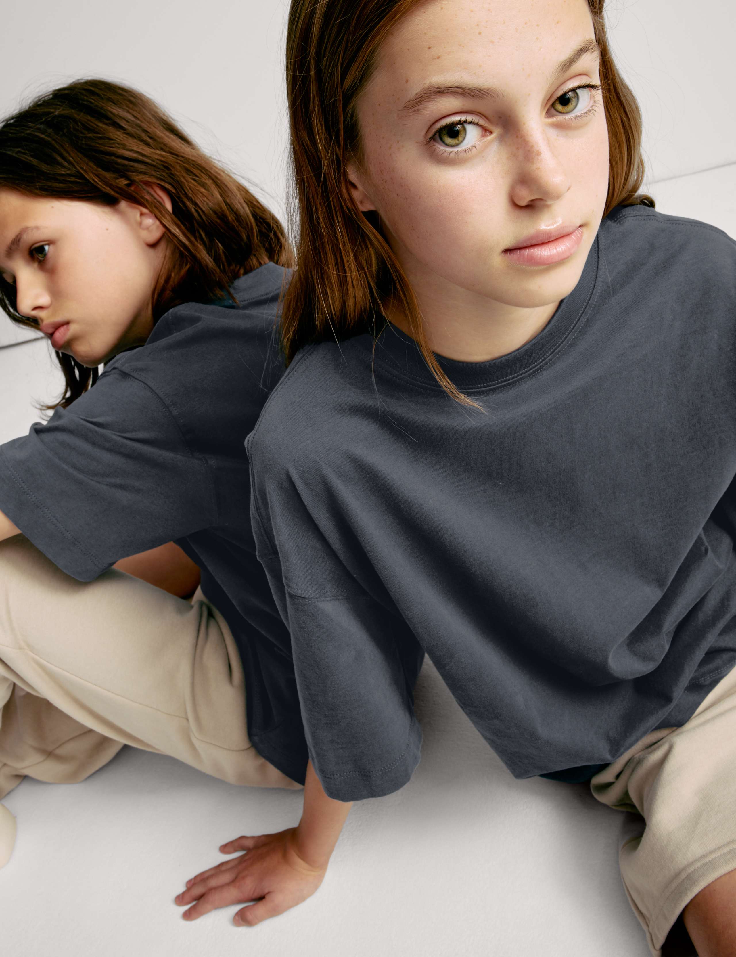 Pure Cotton Plain T-Shirt (2-16 Yrs) 3 of 6