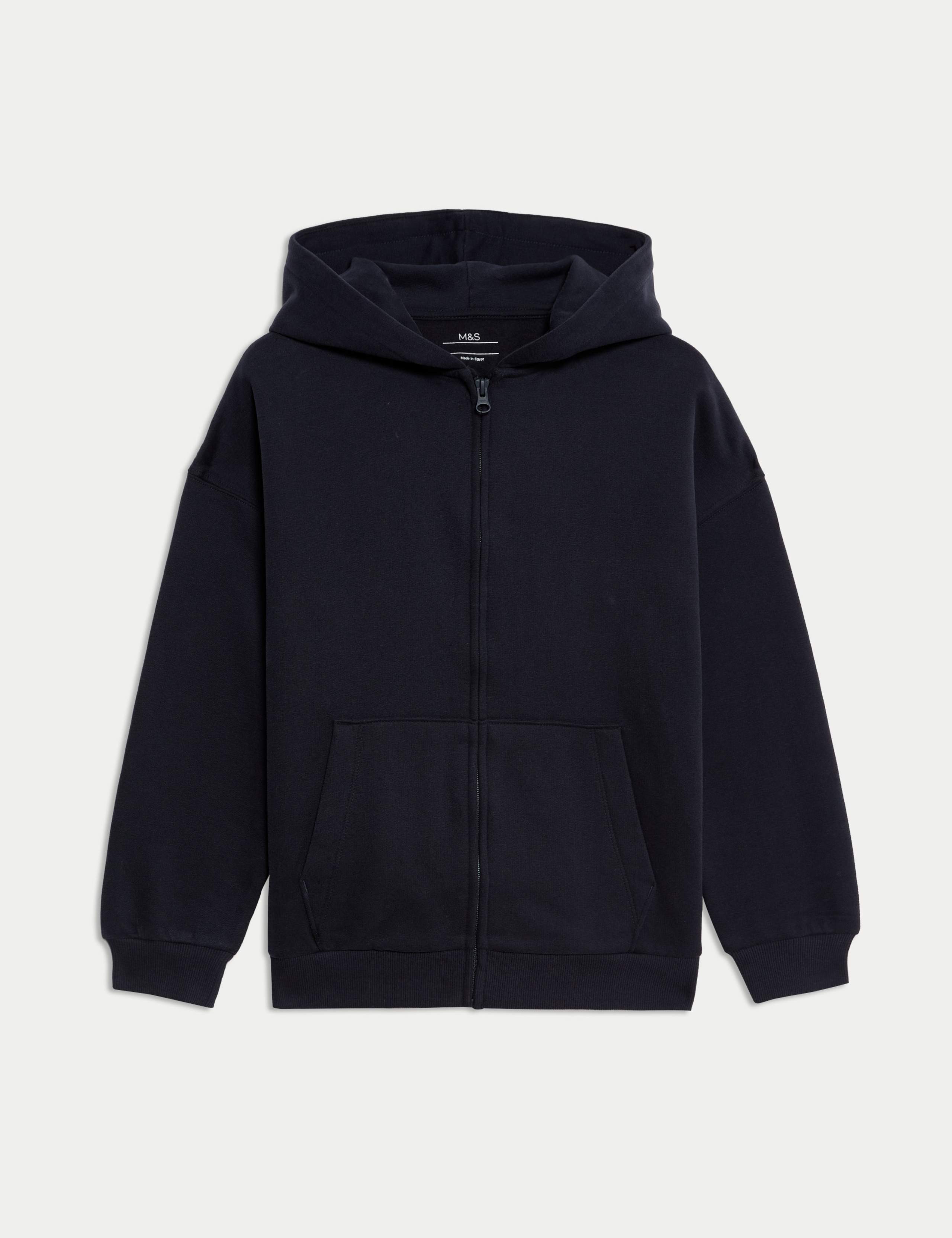 Cotton Rich Plain Hoodie (6-16 Yrs) 2 of 7