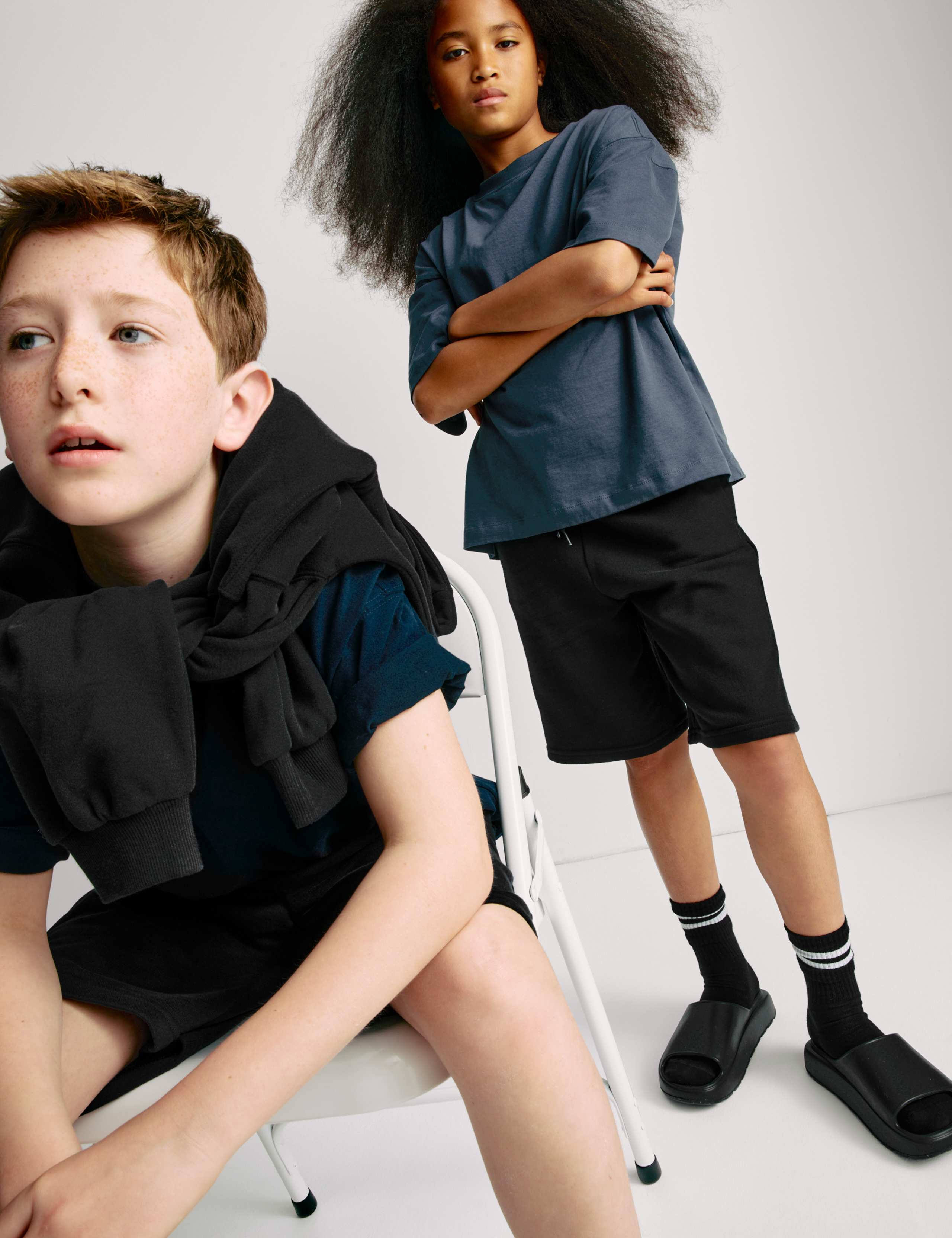 Cotton Rich Elasticated Waist Shorts (6-16 Yrs) 4 of 5