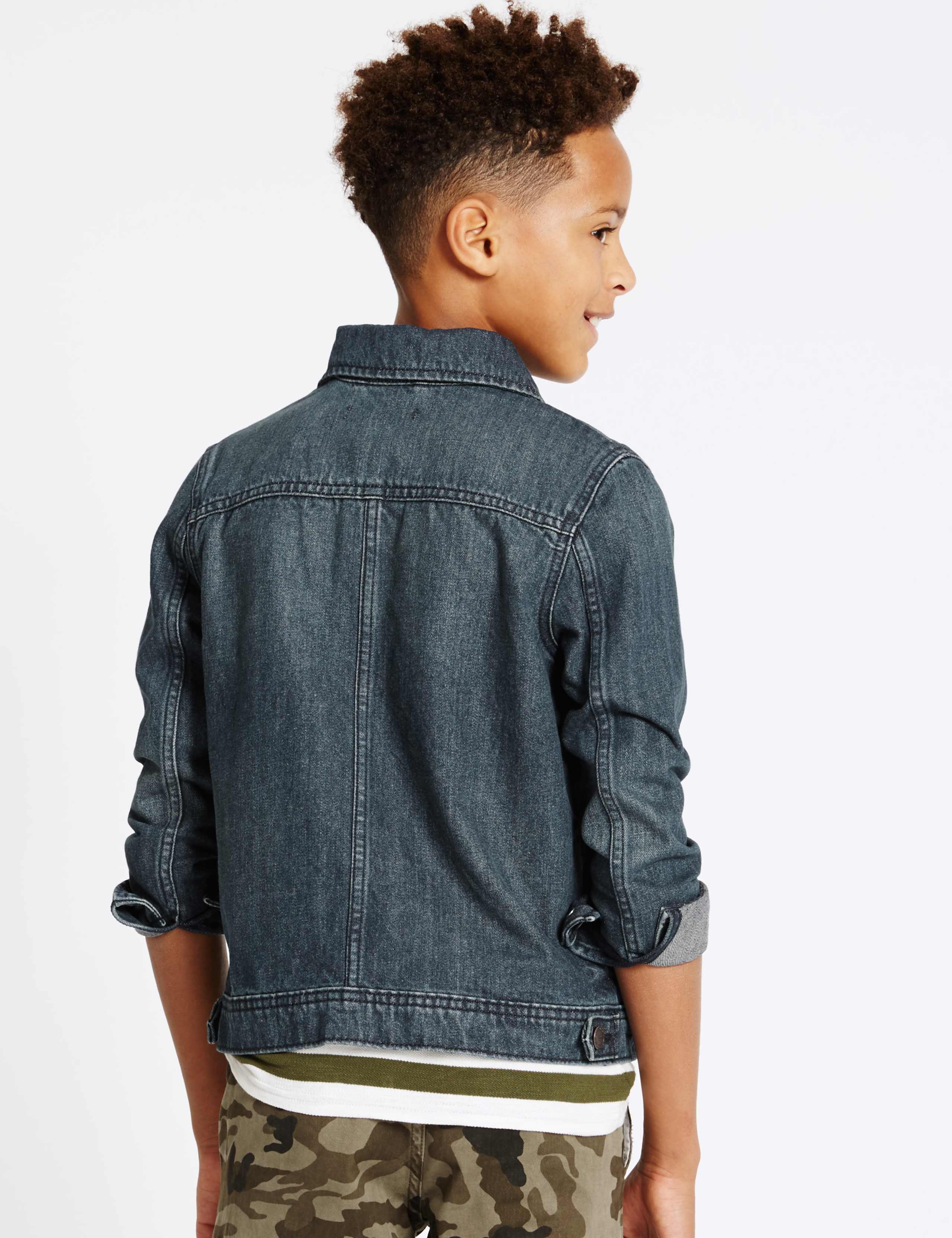 Pure Cotton Denim Jacket (3-14 Years) 3 of 5