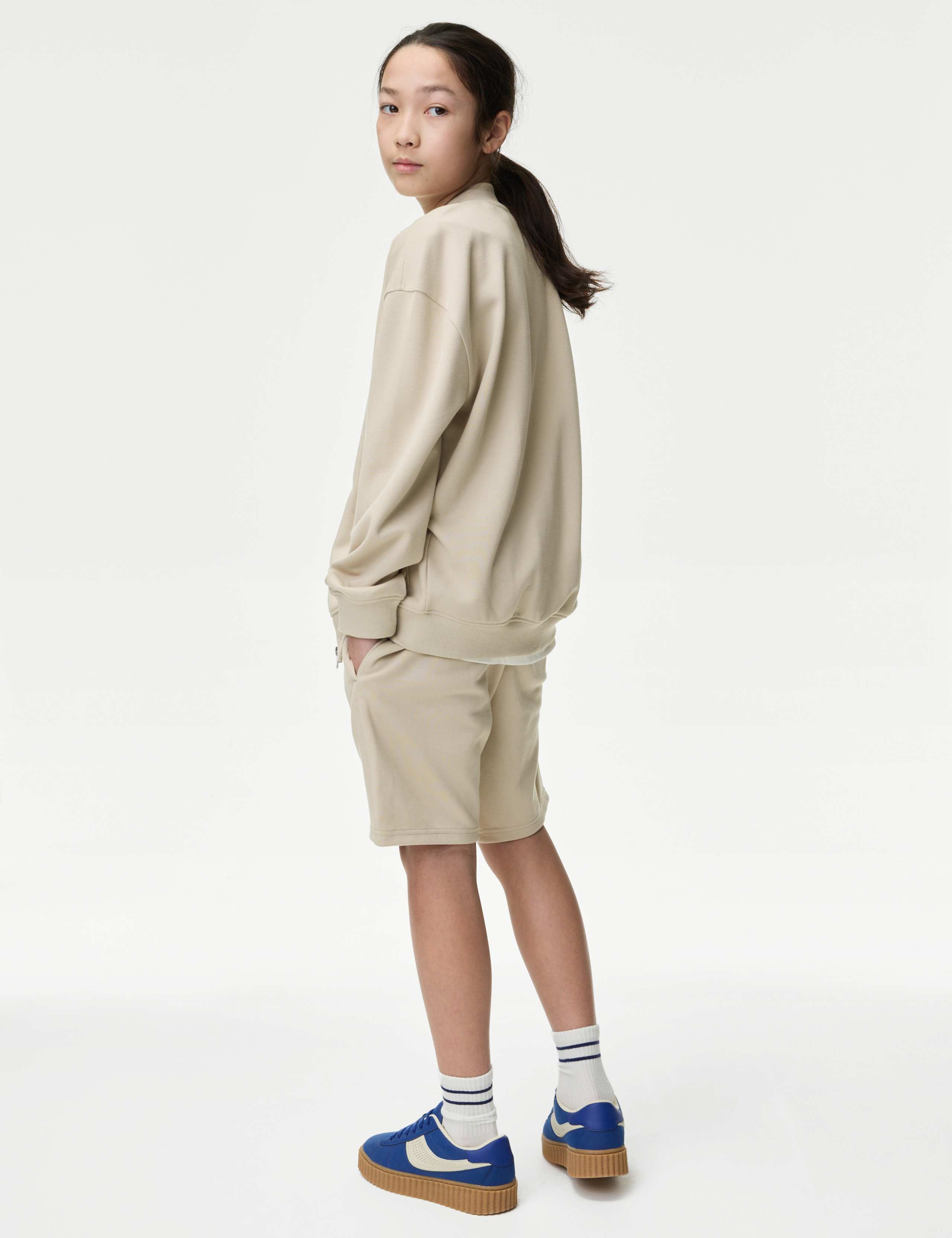 3pc Cotton Blend Top & Shorts Outfit (2-16 Yrs) 5 of 6