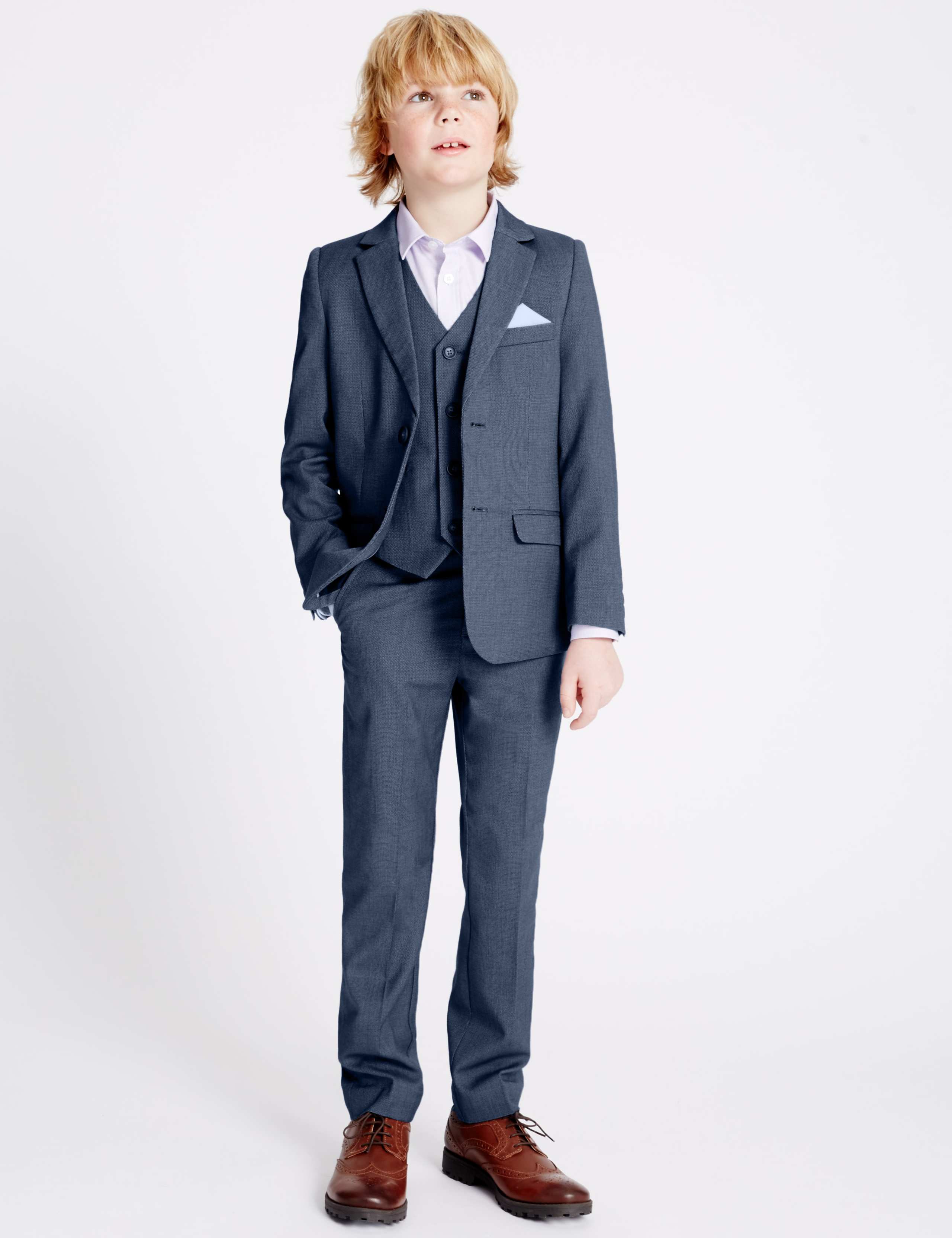 Birdseye Trousers (3-14 Years) 1 of 7