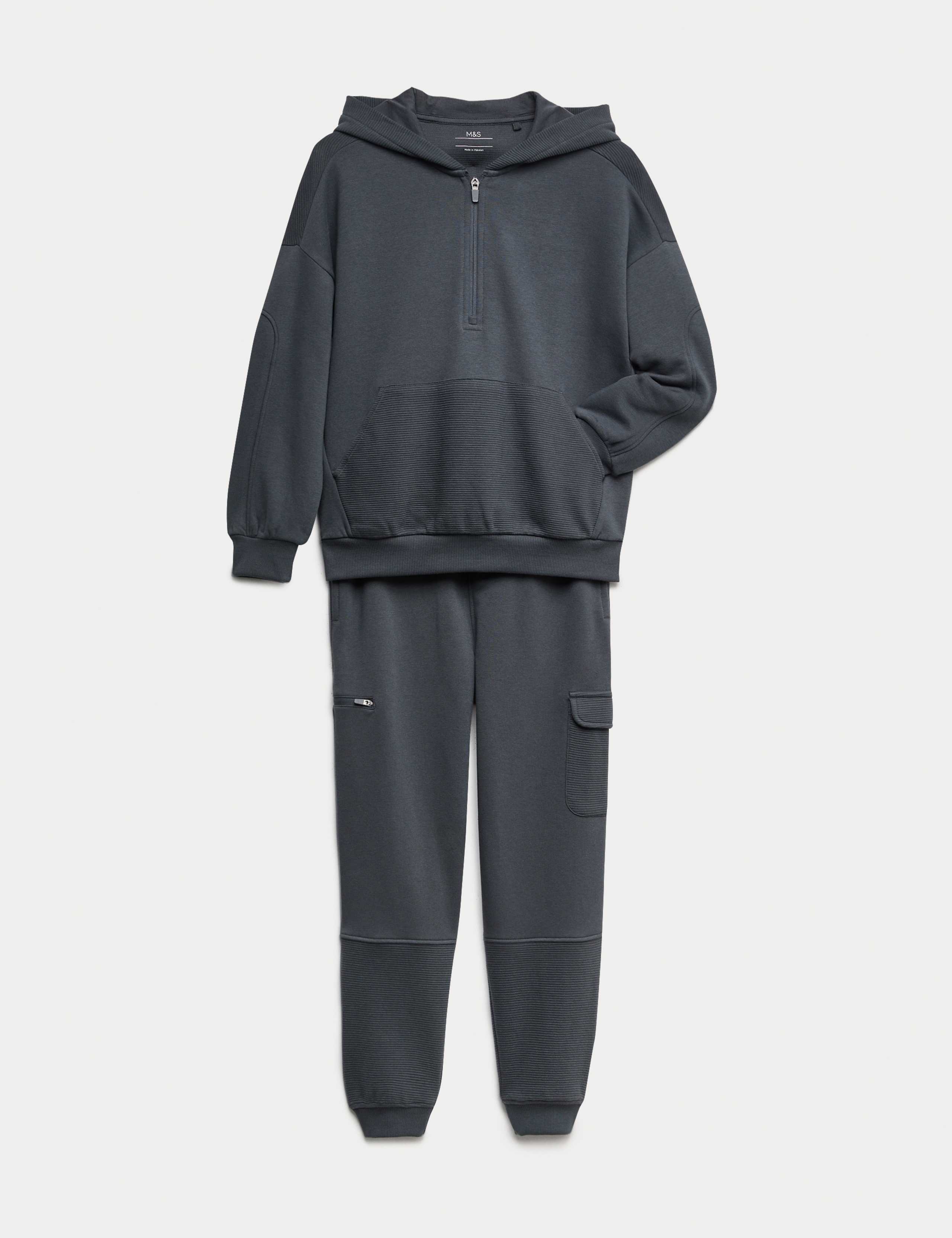 Cotton Rich Hoodie & Jogger Set (6-16 Yrs) 1 of 2