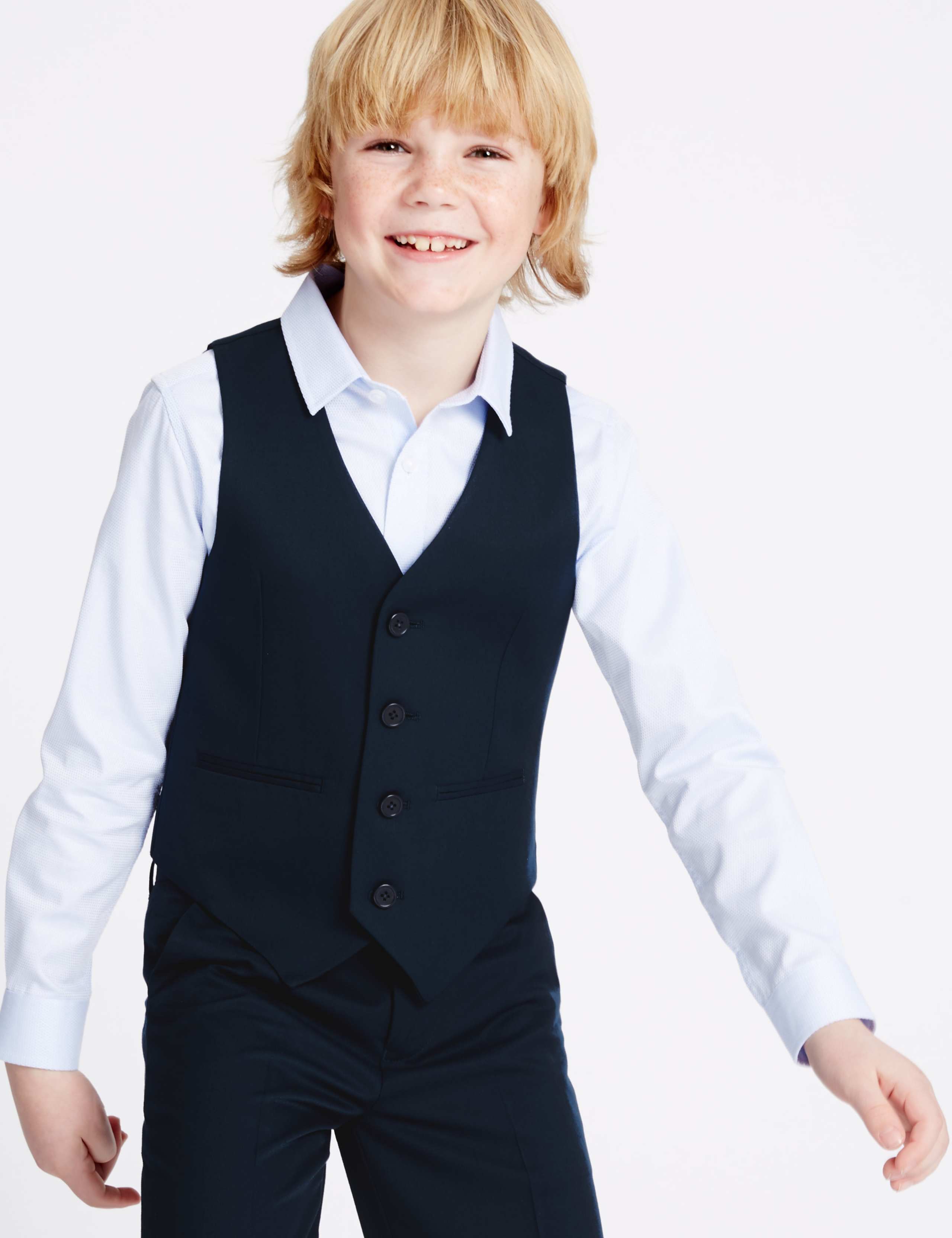 4 Button Waistcoat (3-14 Years) 1 of 8