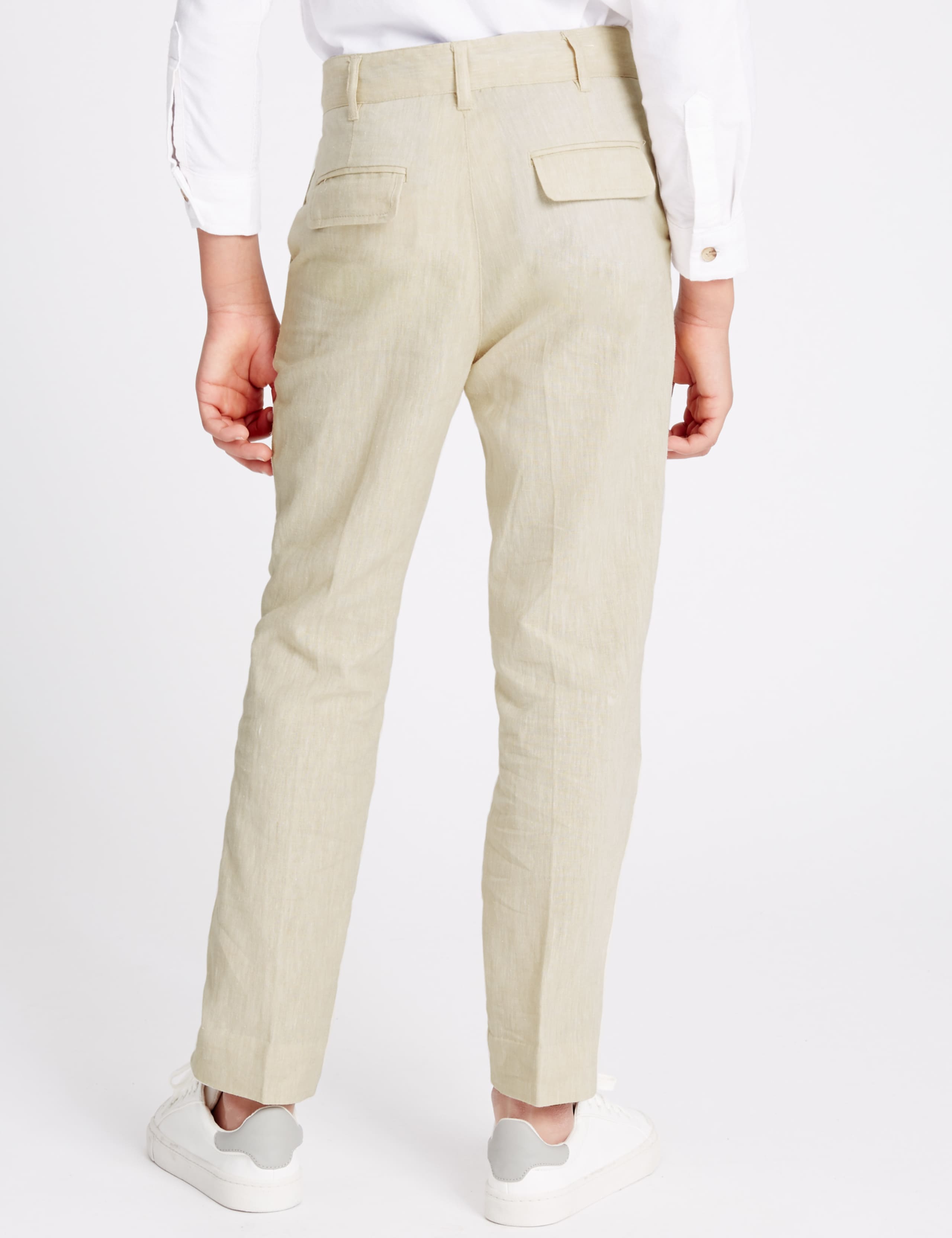 Linen Rich Trousers (3-14 Years) 4 of 7