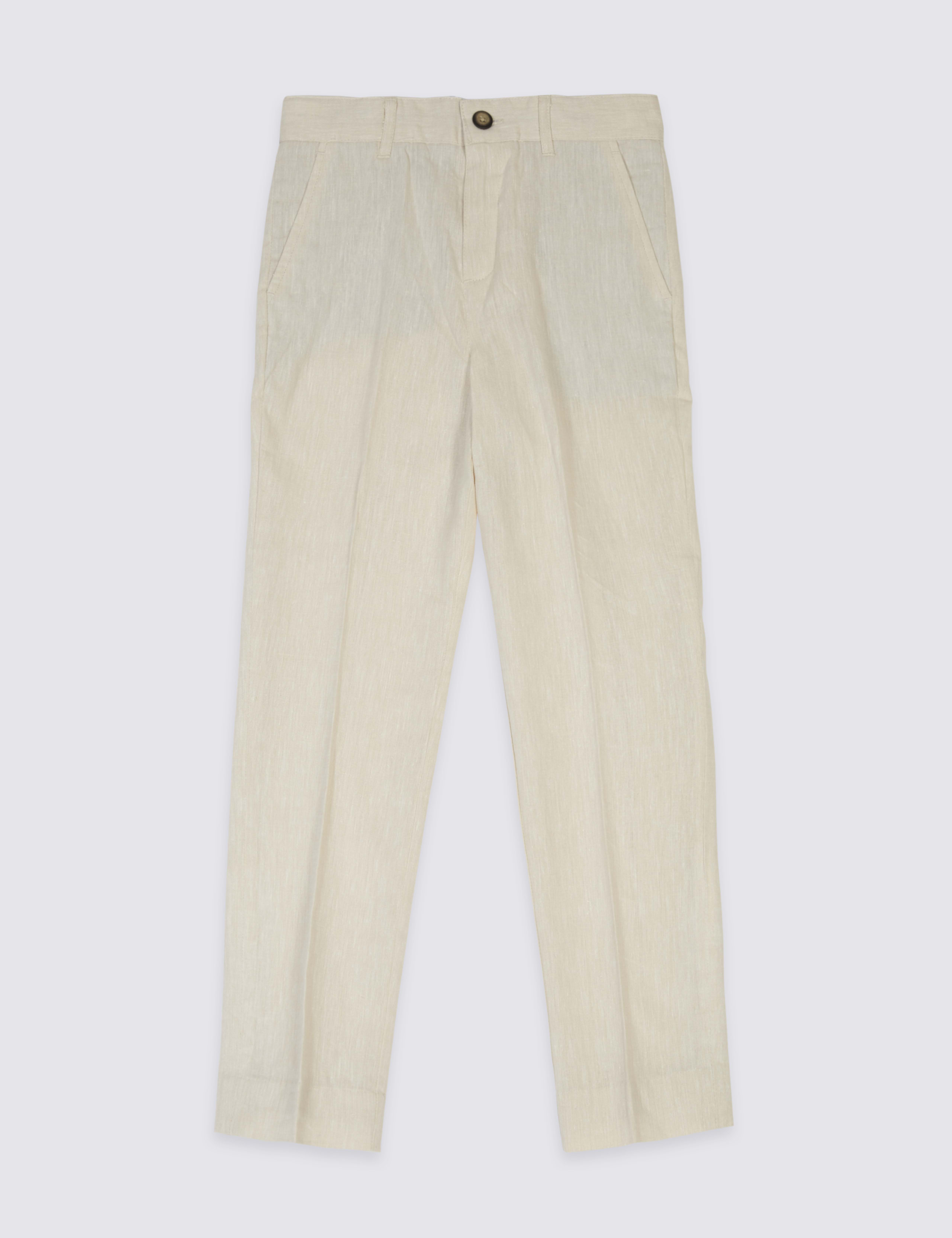 Linen Rich Trousers (3-14 Years) 2 of 7