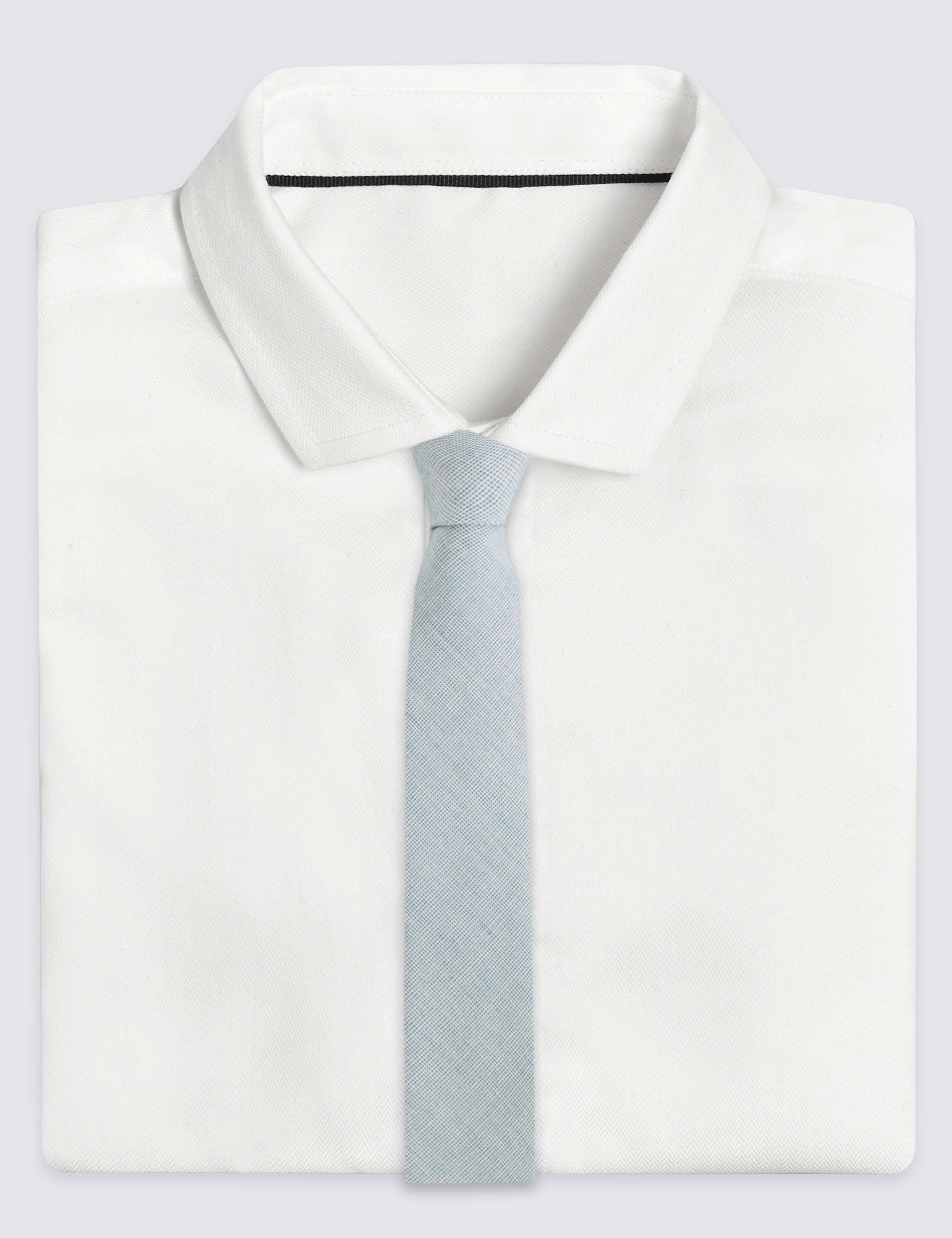Cotton Rich Chambray Tie (5-14 Years) 1 of 3