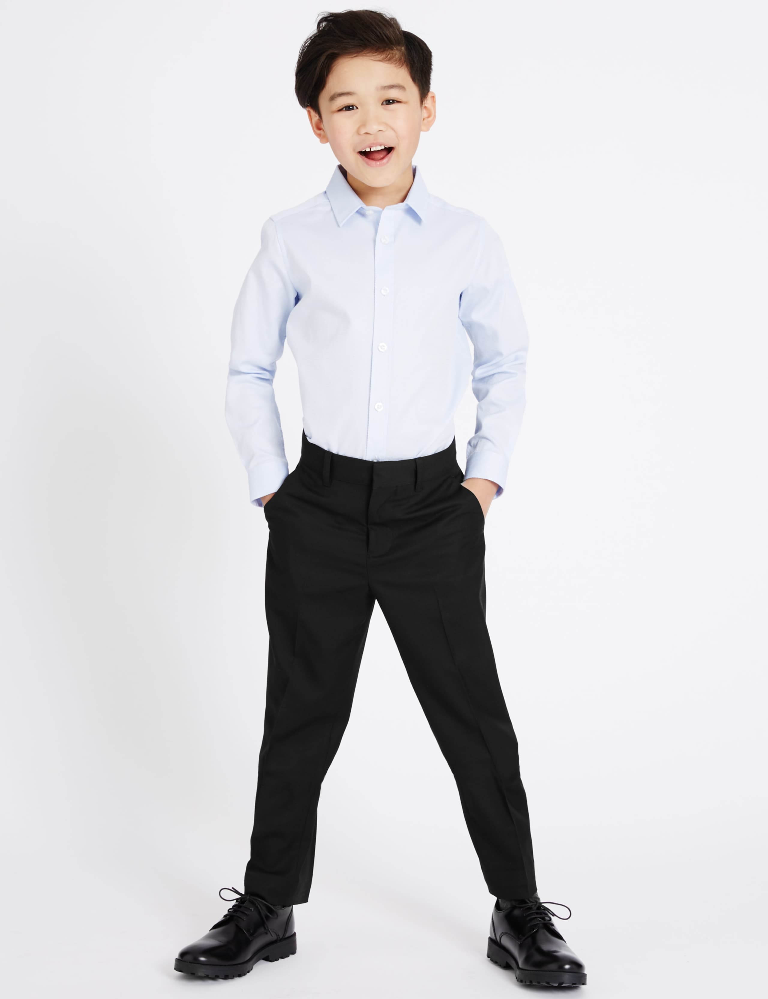 Tailored Fit Trousers (3-14 Years) 1 of 5