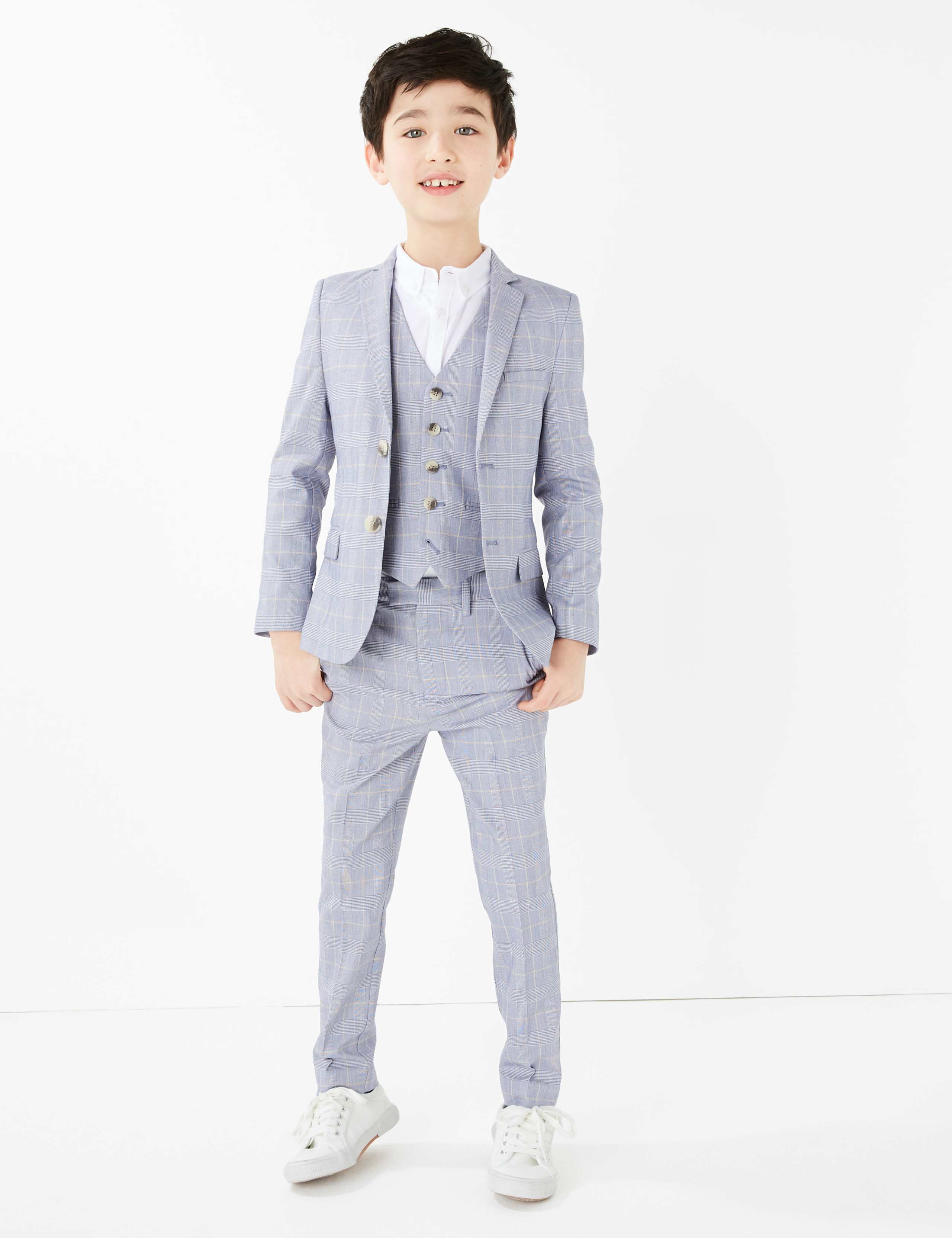 Checked Suit Jacket (2-16 Yrs) 1 of 6