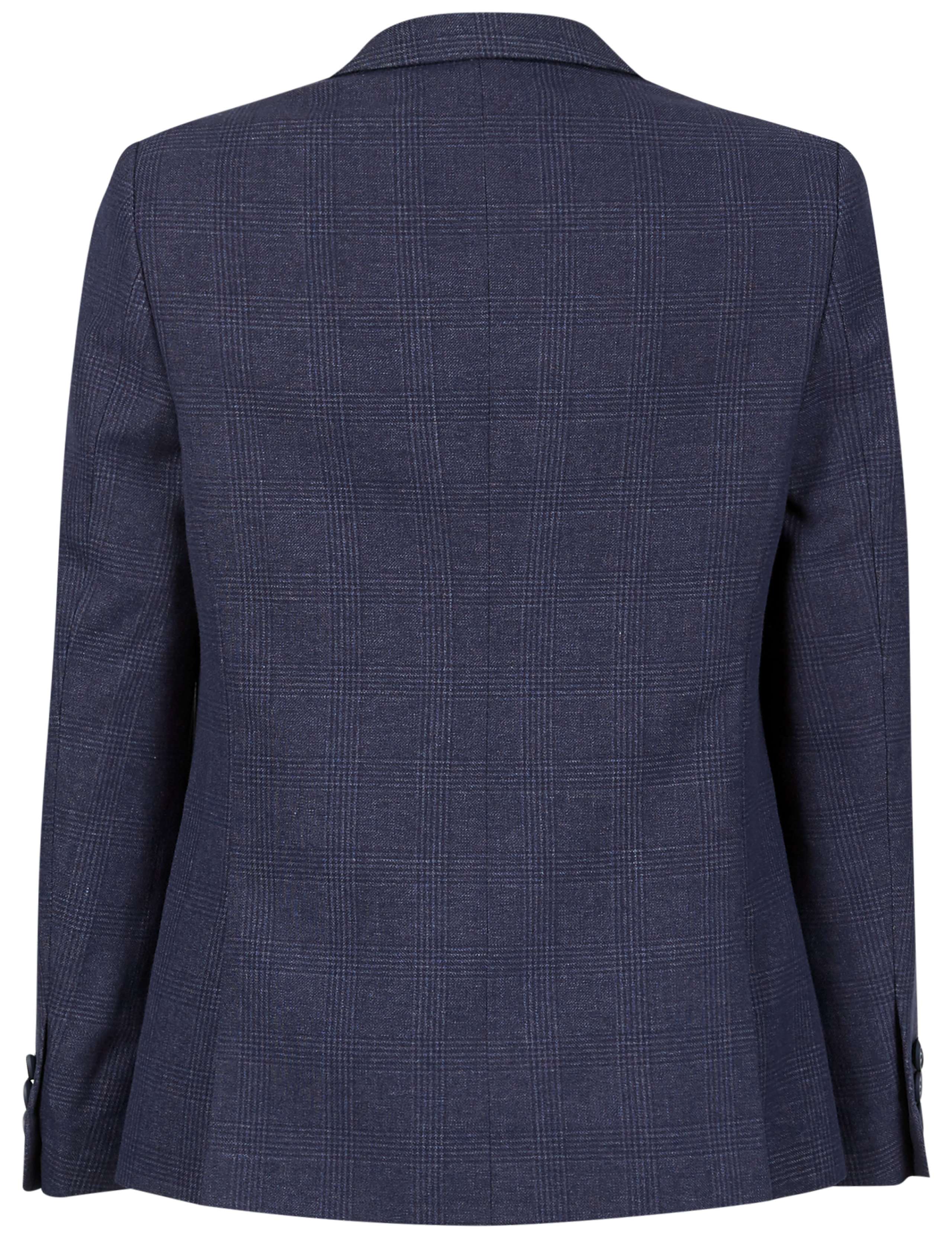 Checked V-Neck Jacket (3-14 Years) 9 of 9