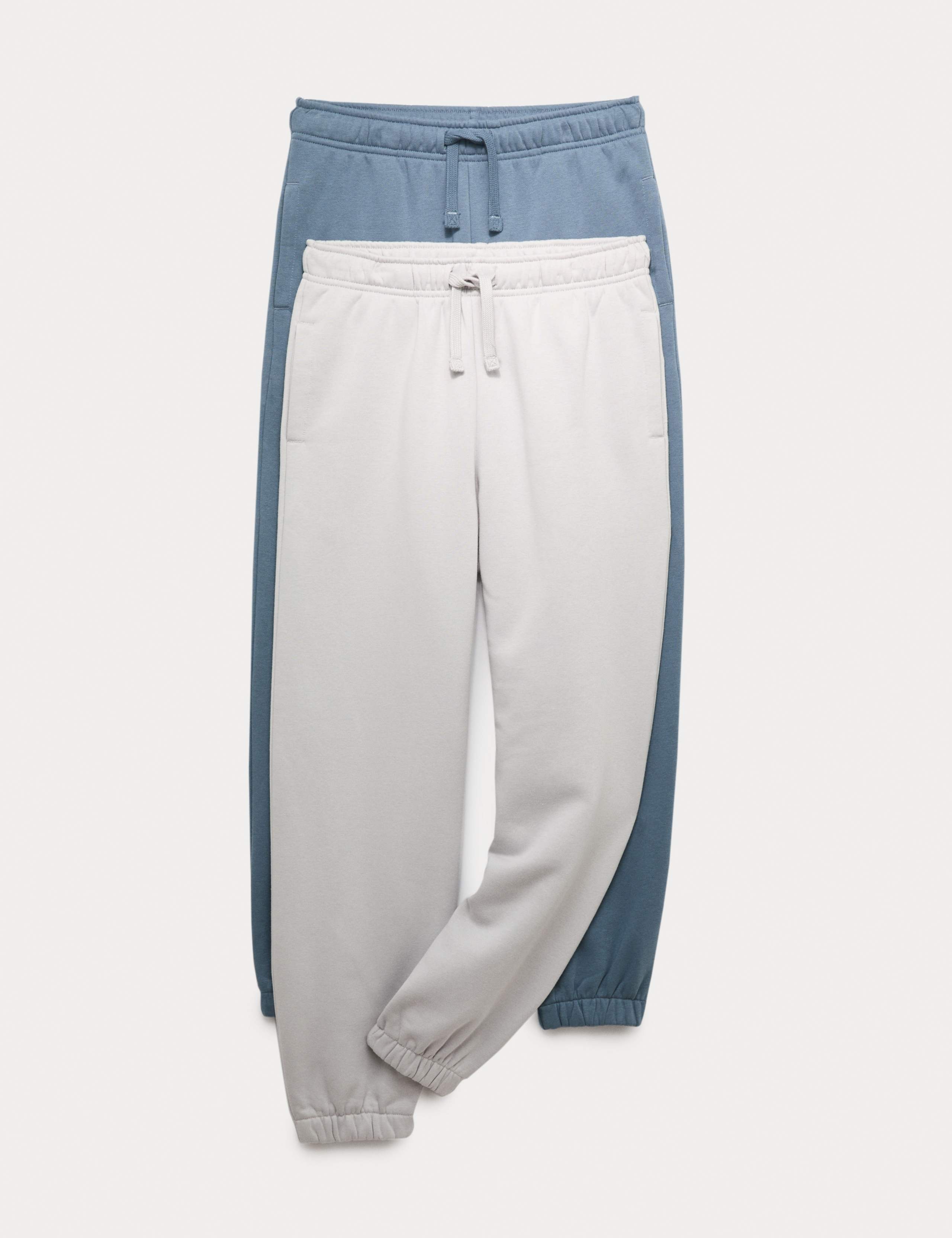 2pk Cotton Rich Joggers (6-16 Yrs) 1 of 1