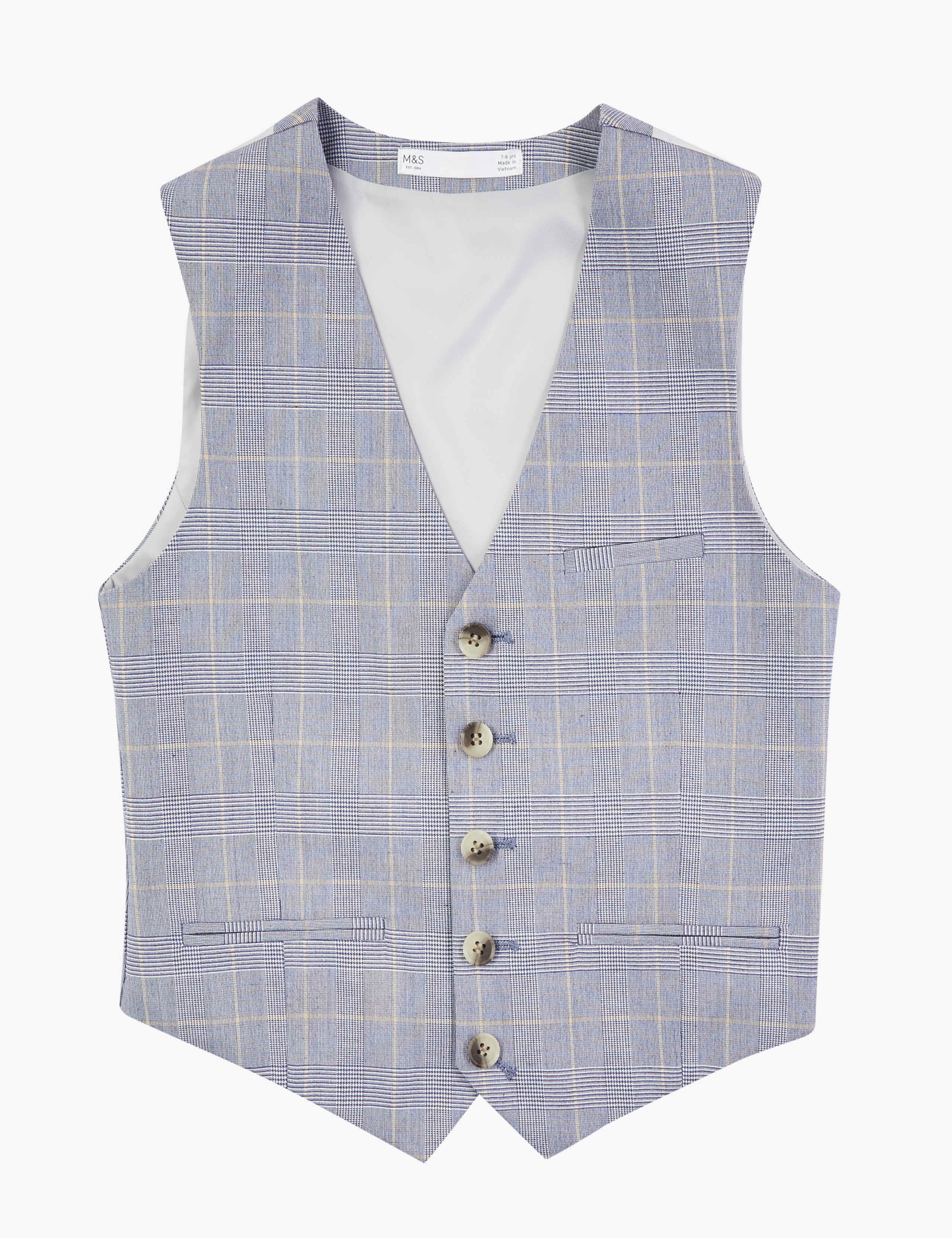 Checked Waistcoat (2-16 Yrs) 2 of 6