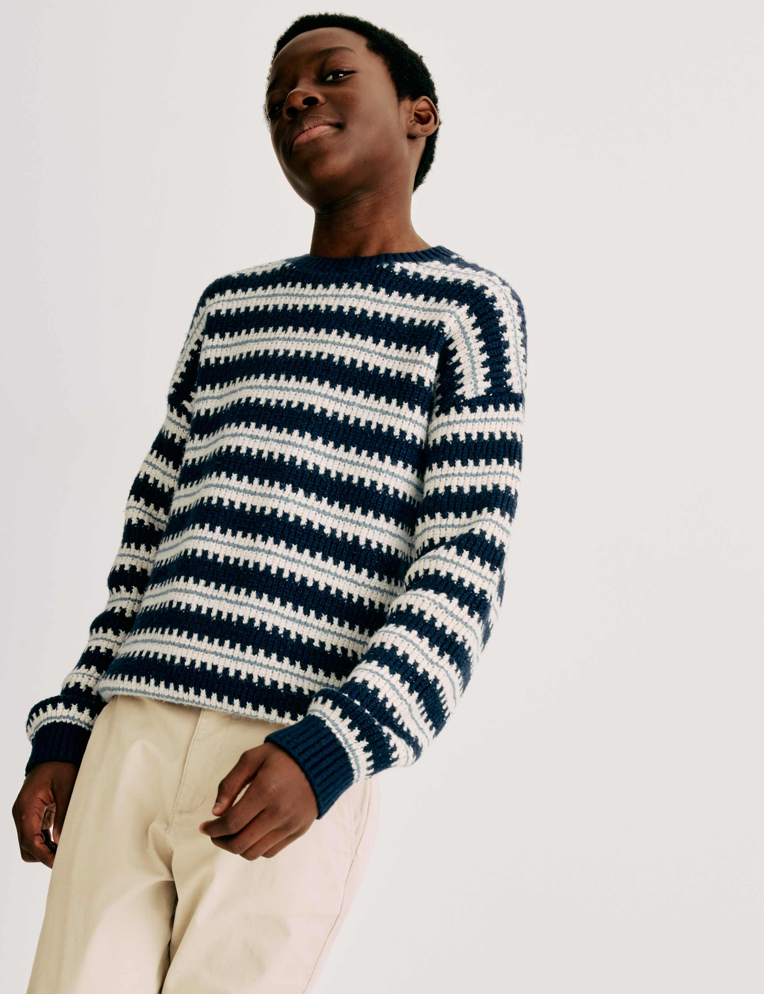 Cotton Rich Striped Knitted Jumper (2-16 Yrs) 5 of 5